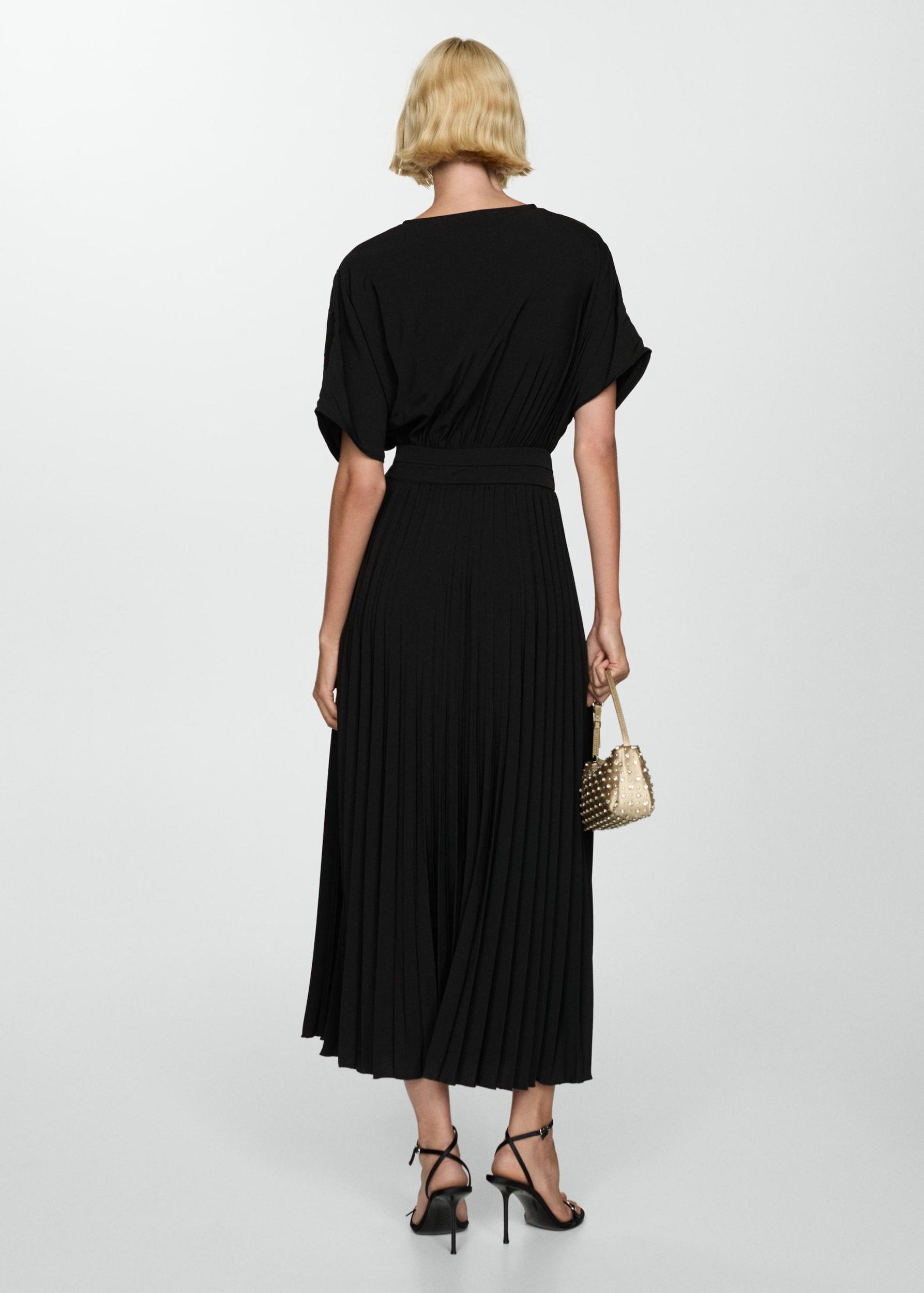 Pleated A-line dress - Women | MANGO USA Product Image
