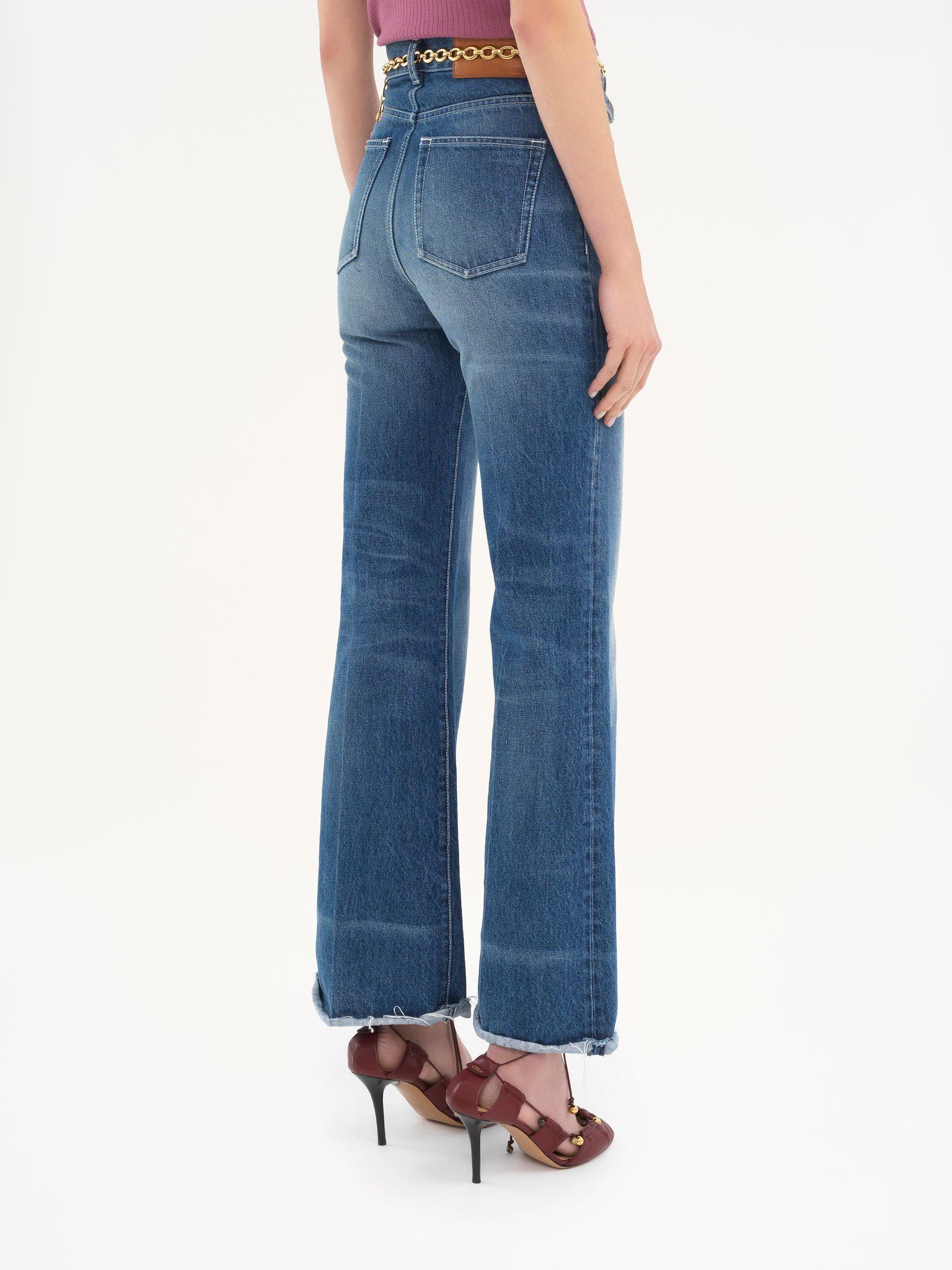 High-rise flare jeans in denim Product Image