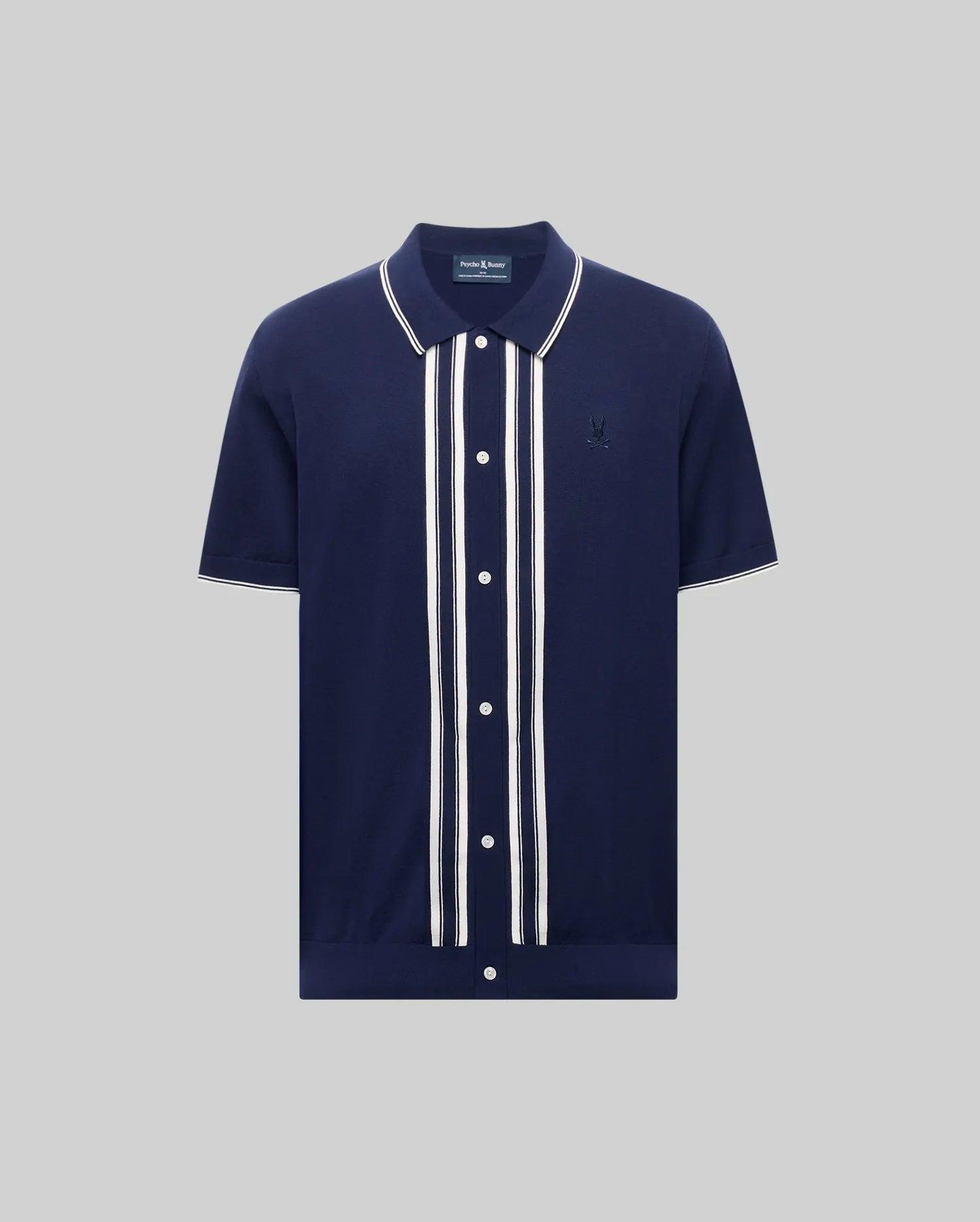 MENS PATRICE BORDER STRIPE KNIT SHIRT - MT0400054 Male Product Image