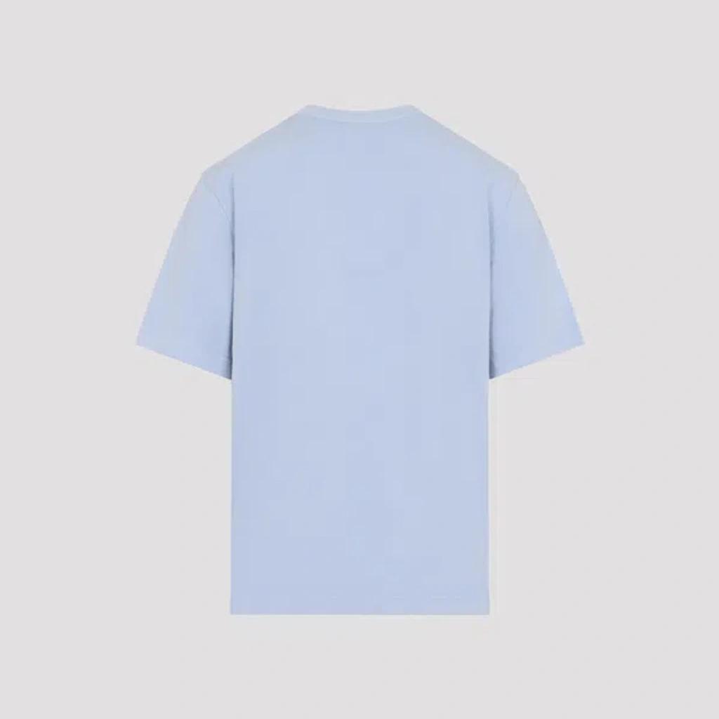 JACQUEMUS Mens Blue Pigmento Log-embroidered Cotton T-shirt Xl Product Image