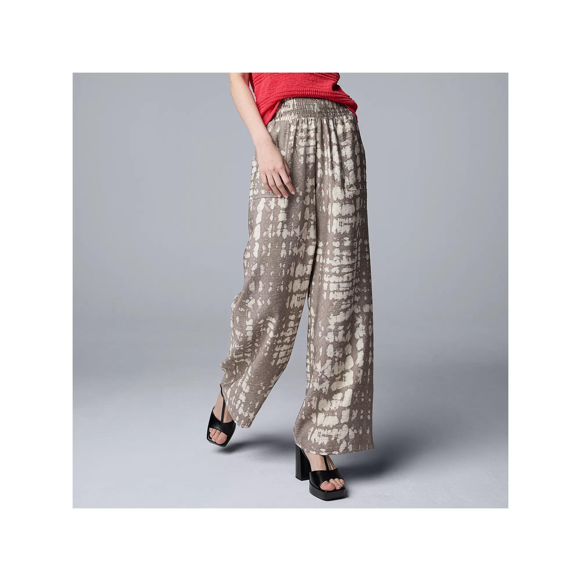 Women's Simply Vera Vera Wang Wide Leg Travel Pants,  Product Image