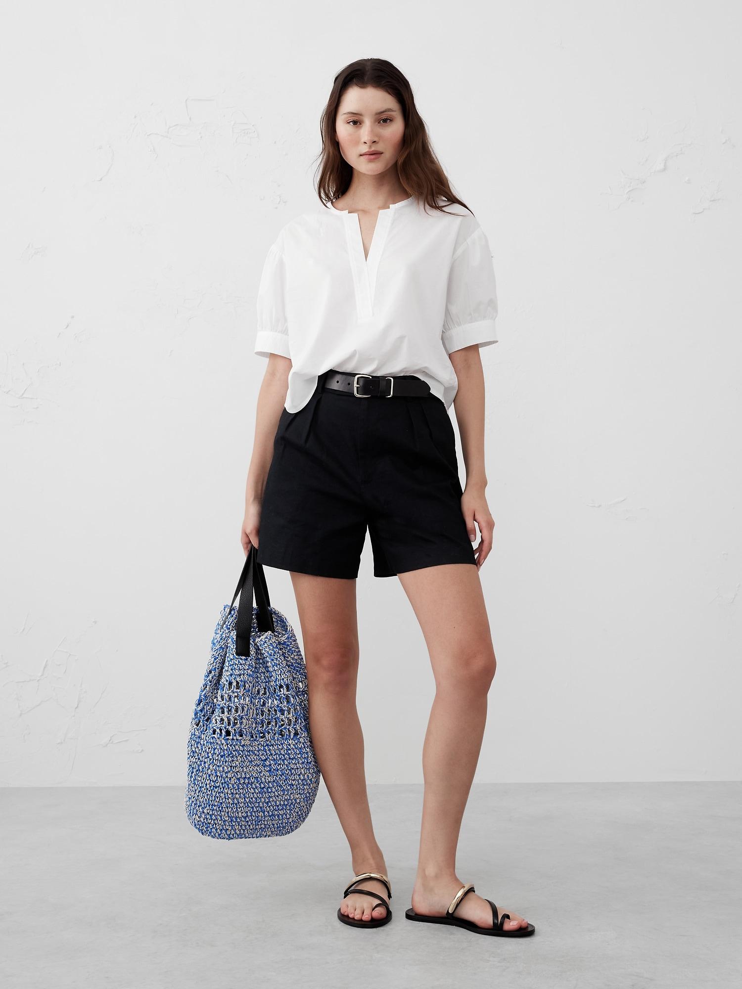 Puff-Sleeve Popover Top Product Image