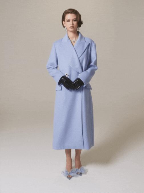 Kimberly Coat (Blue) (Final Sale) Product Image