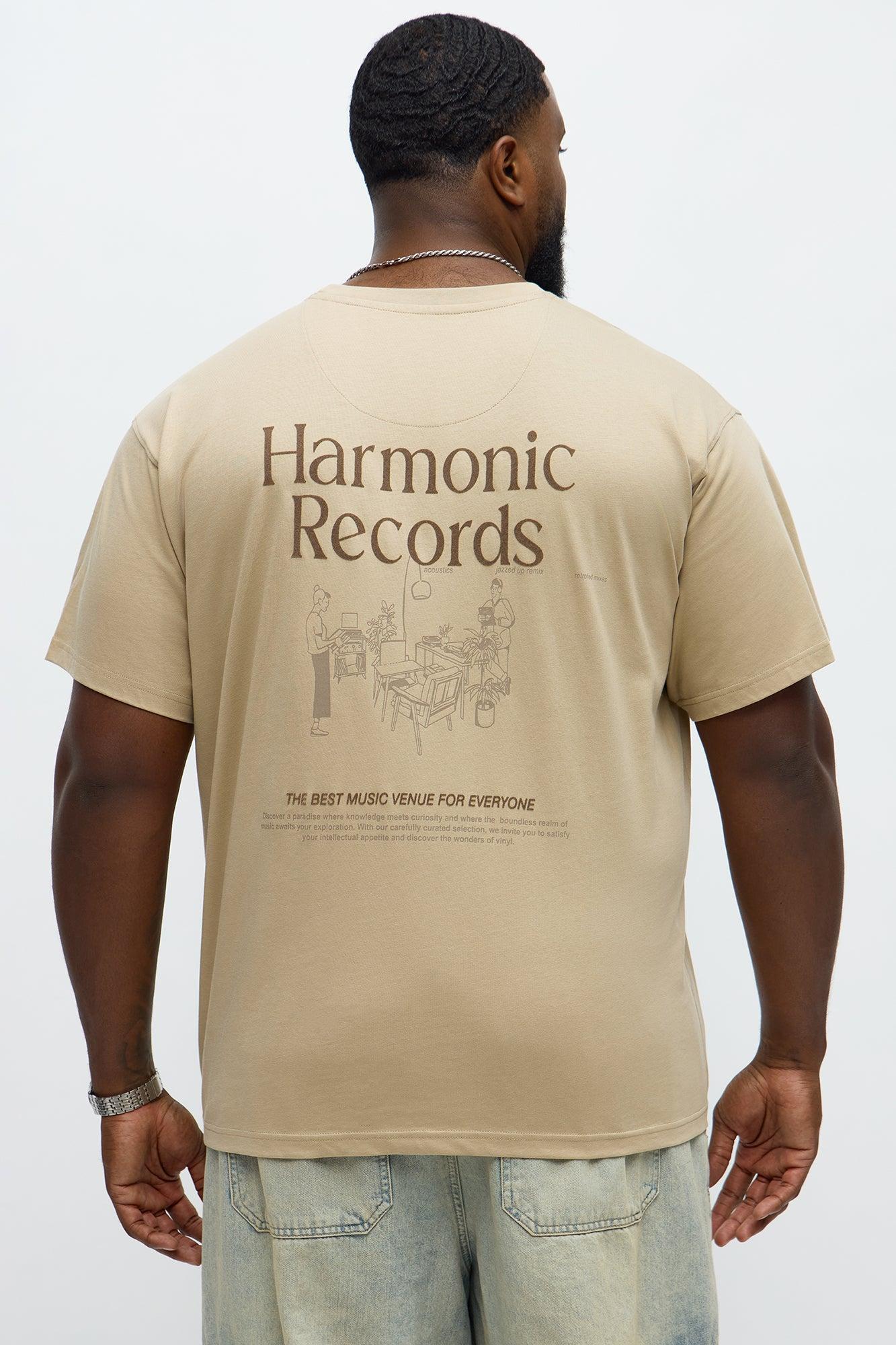 Harmonic Records Short Sleeve Tee - Sand Male Product Image