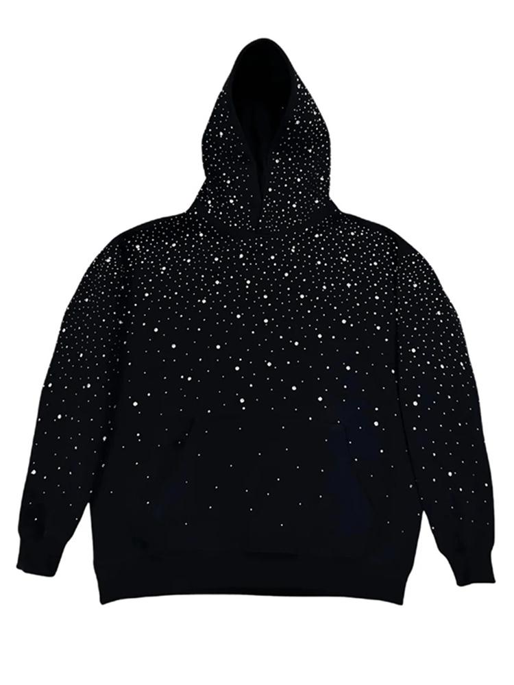 Personalized Rhinestone Oversized Hoodie Product Image