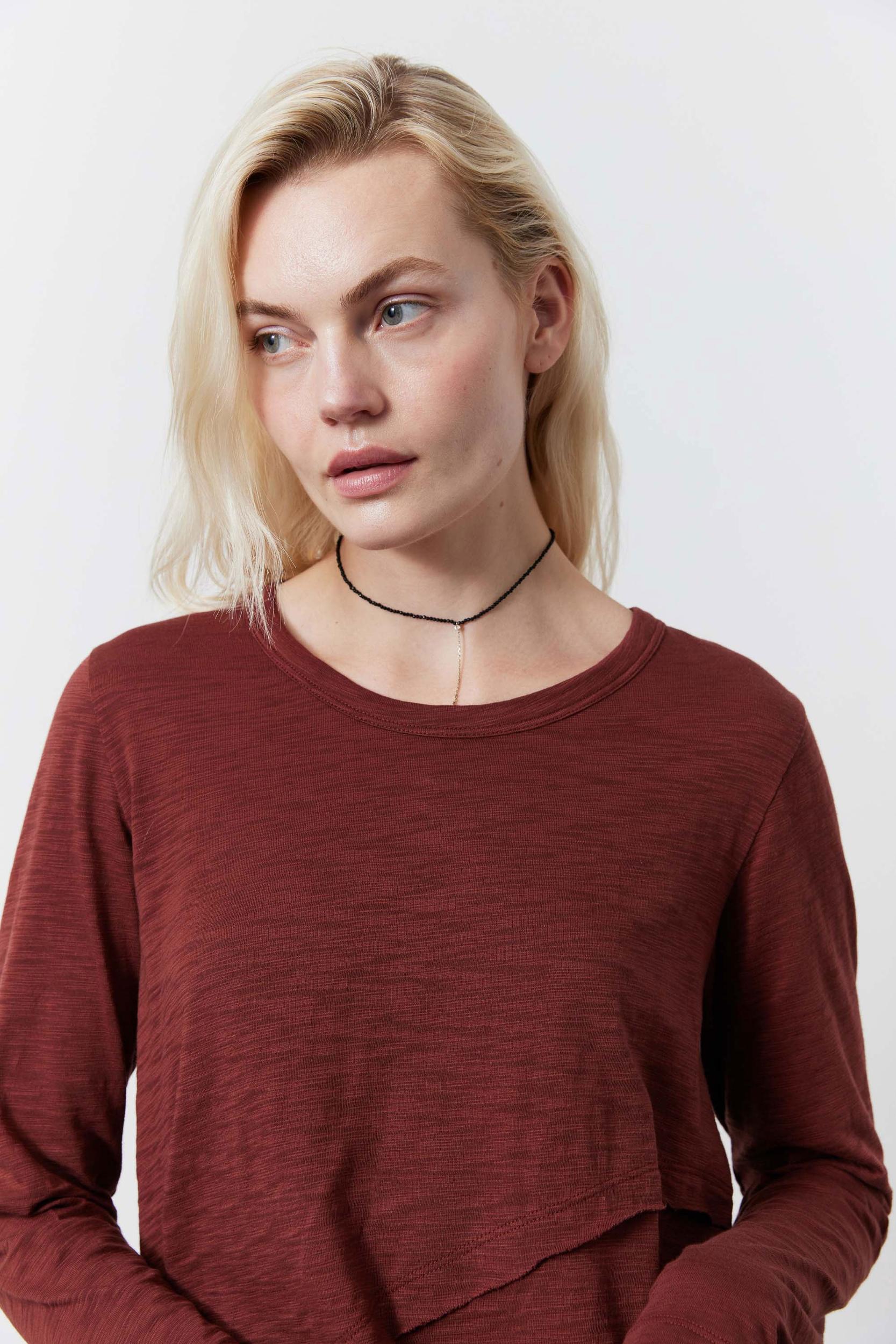Inner Glow Asymmetric Long Sleeve Top Product Image
