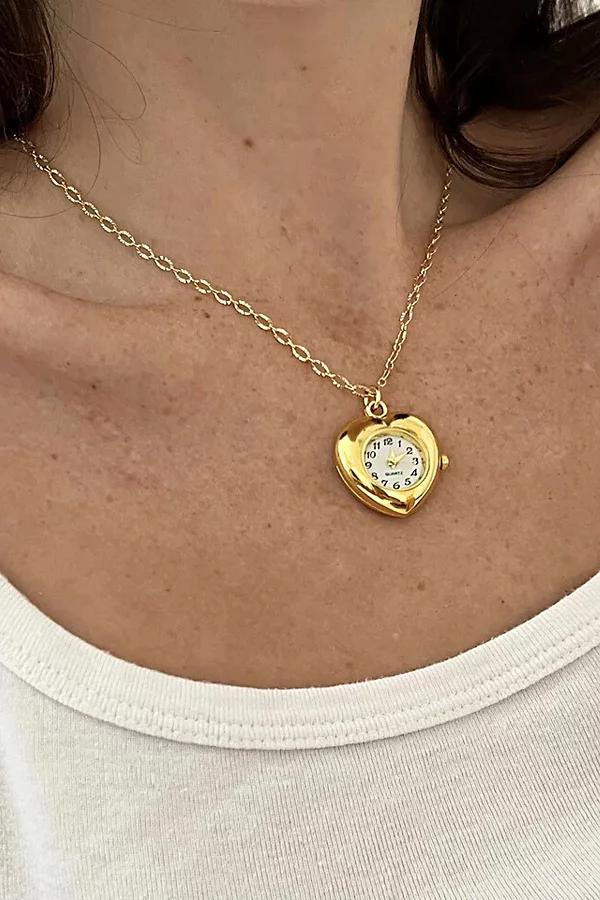 Gemini Jewels 5 Minutes Away Watch Necklace Womens at Urban Outfitters Product Image
