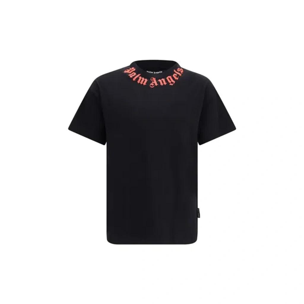PALM ANGELS Logo Graphic Cotton T-shirt In Black Product Image