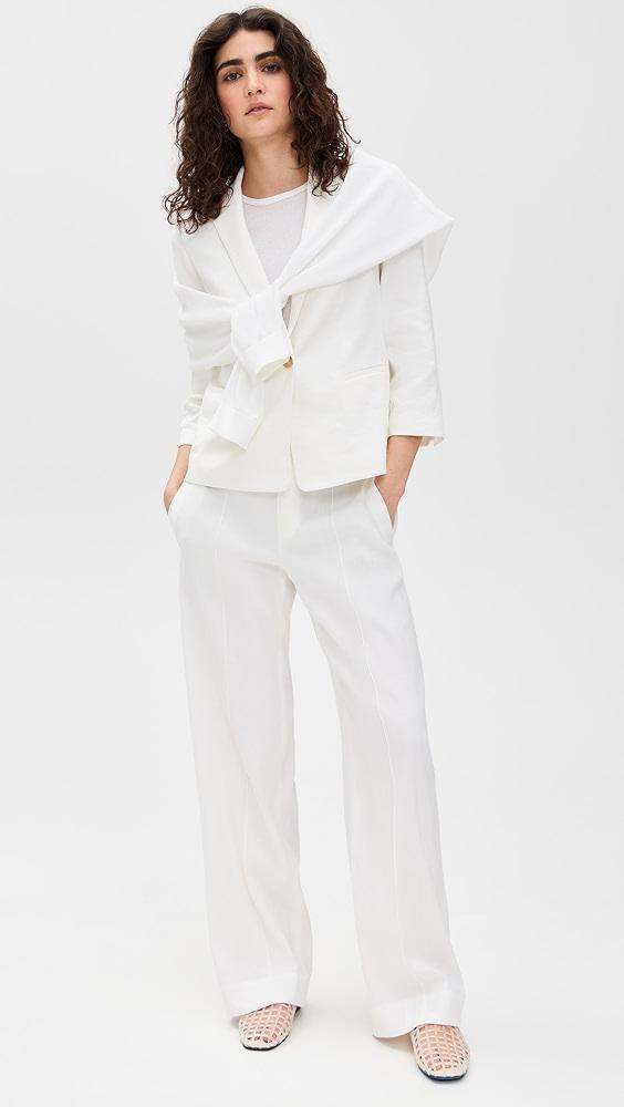 Vince Linen Shrunken Blazer | Shopbop Product Image