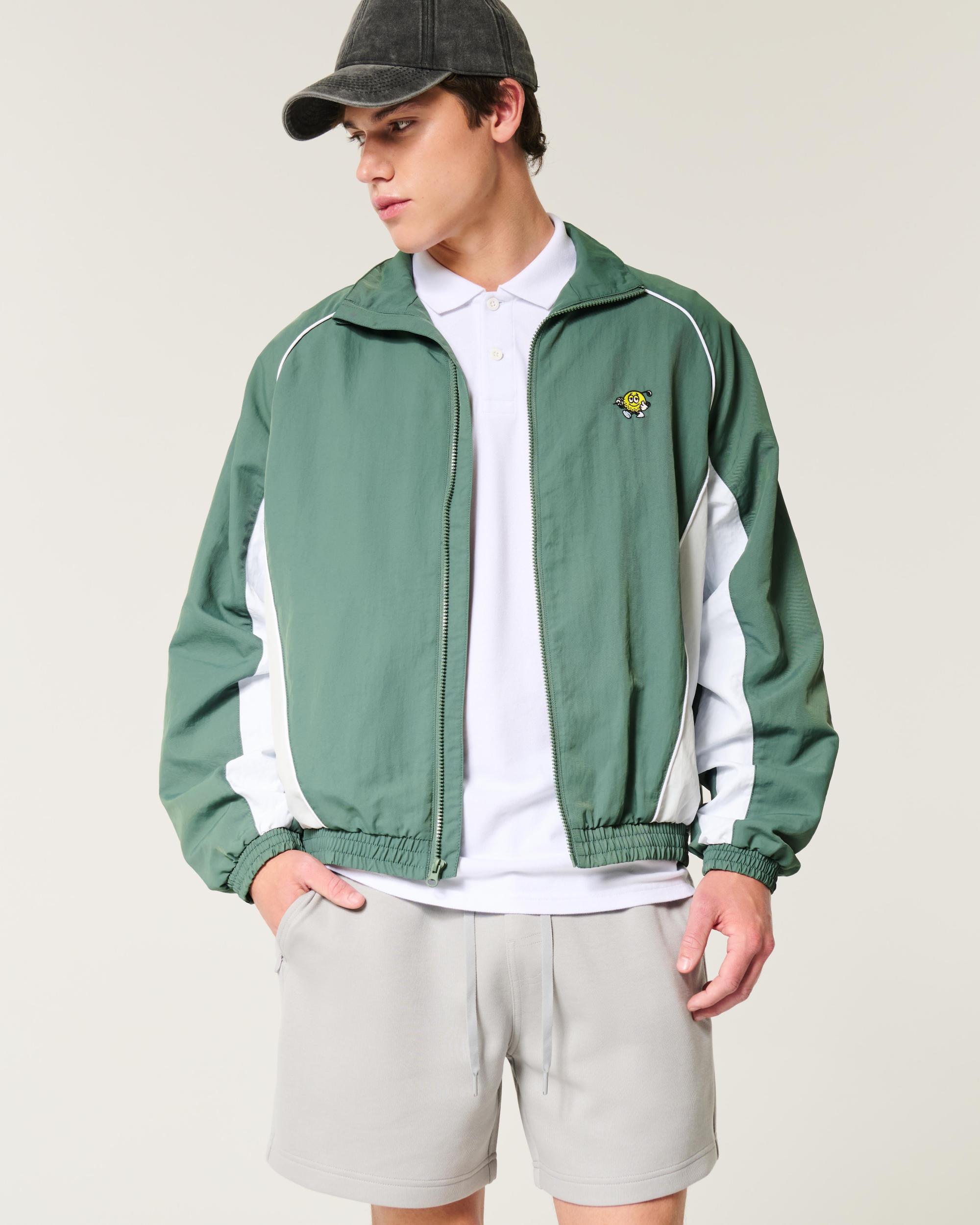 Zip-Up Windbreaker Jacket Product Image