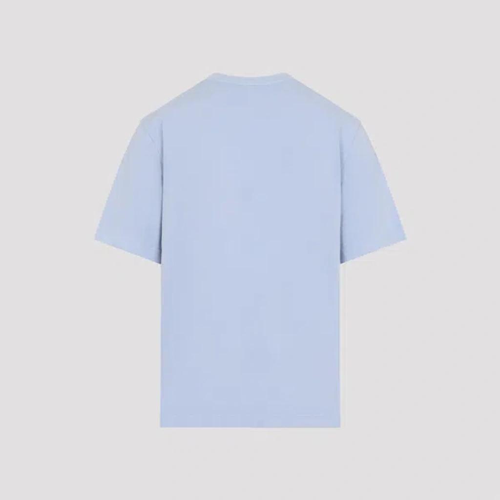 JACQUEMUS Mens Blue Pigmento Log-embroidered Cotton T-shirt Xl Product Image