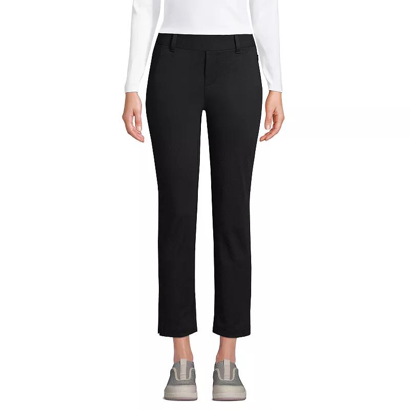 Women's Lands' End Flex Mid Rise Pull On Crop Pants, Size: XL, Deep  Blue Product Image