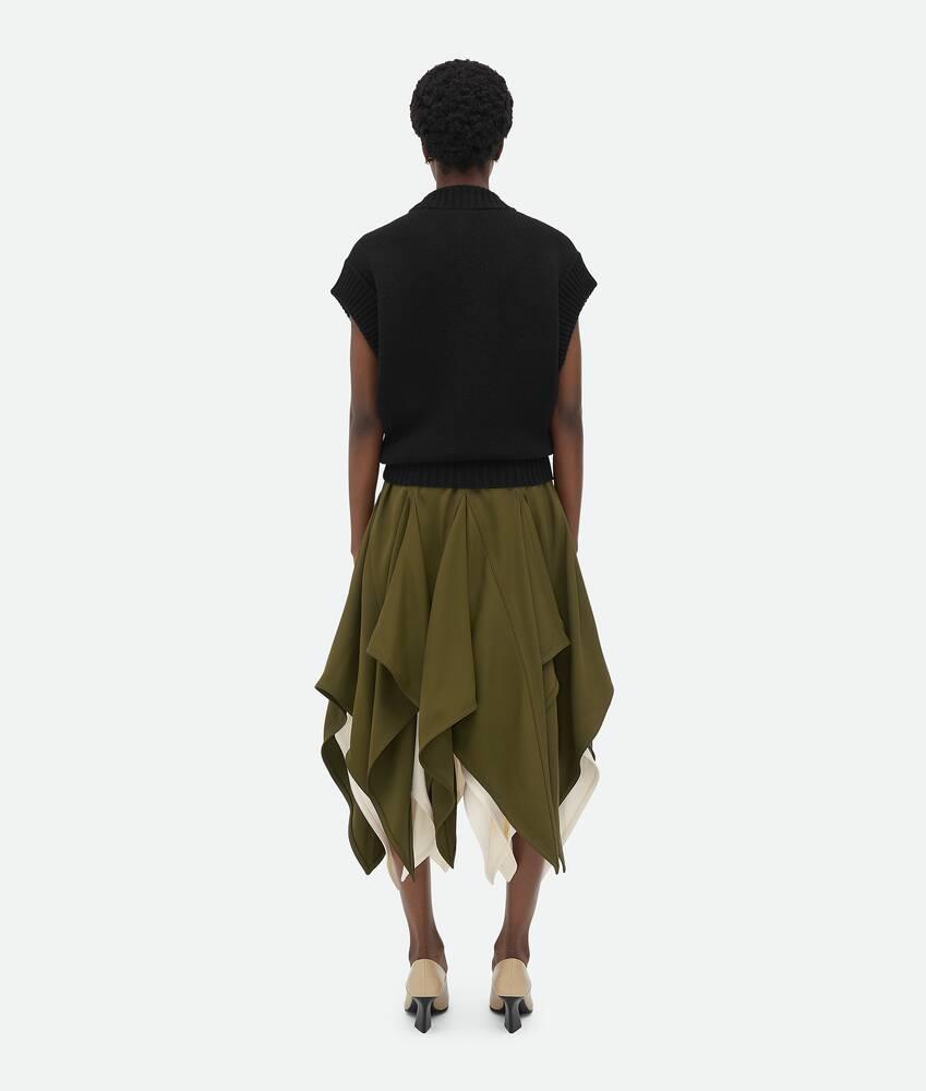 Women's Wool Gilet in Black Product Image