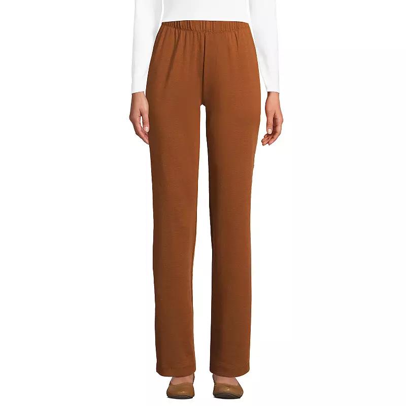 Petite Lands' End Sport Knit High Waist Pants, Women's,  Product Image
