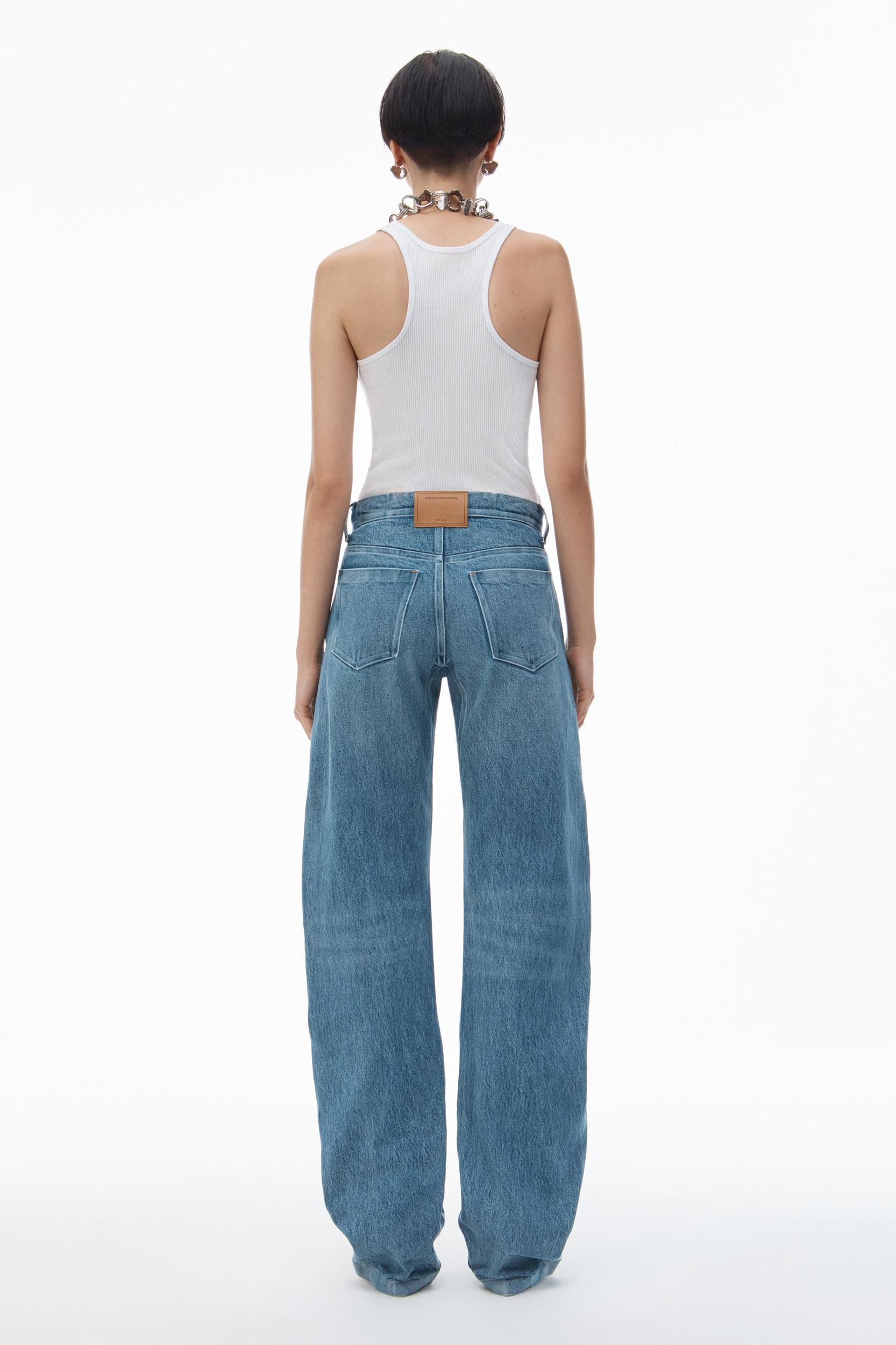 Low-rise Gusset Jeans In Medium Indigo Wash Product Image