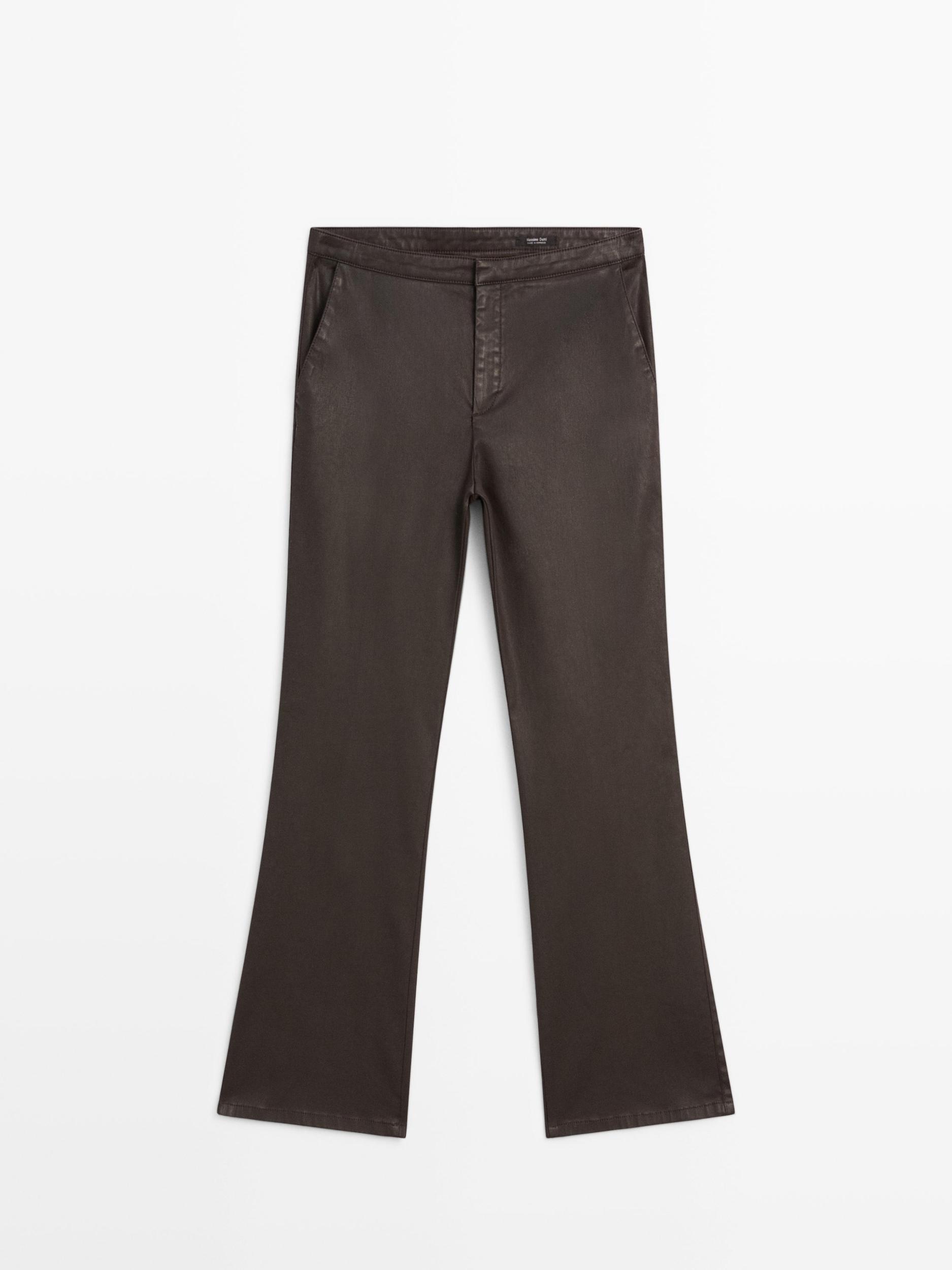 Flared cropped trousers Product Image