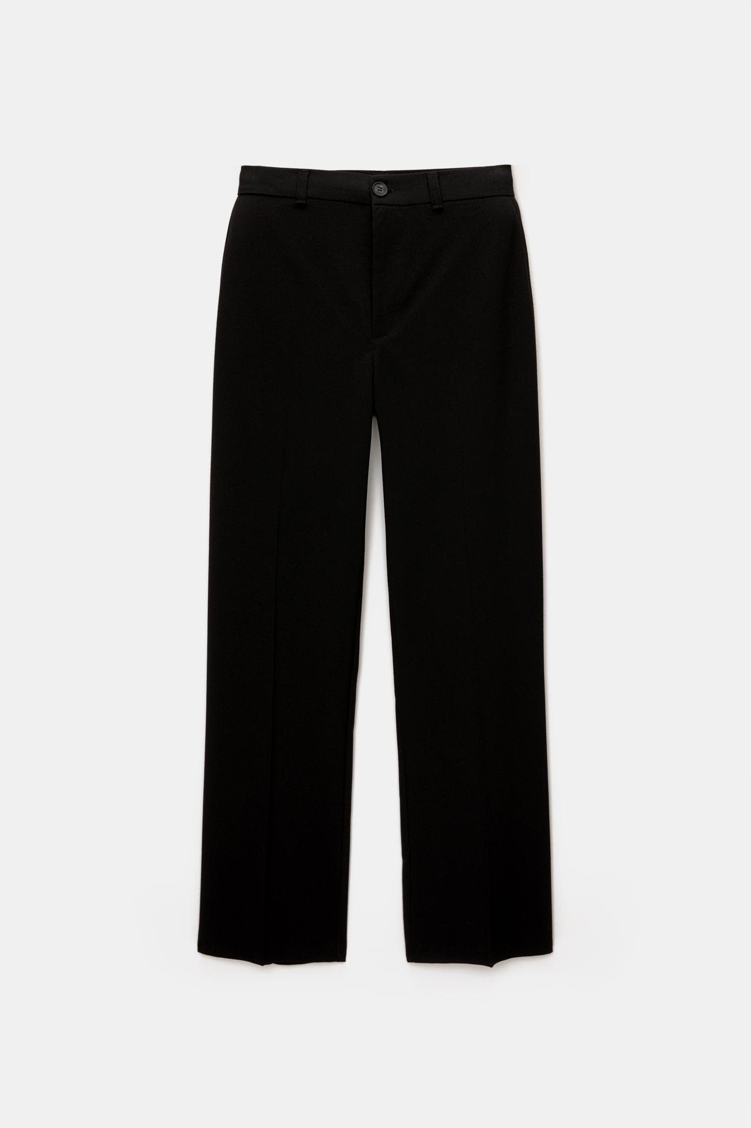 High-waist straight-leg smart pants Product Image