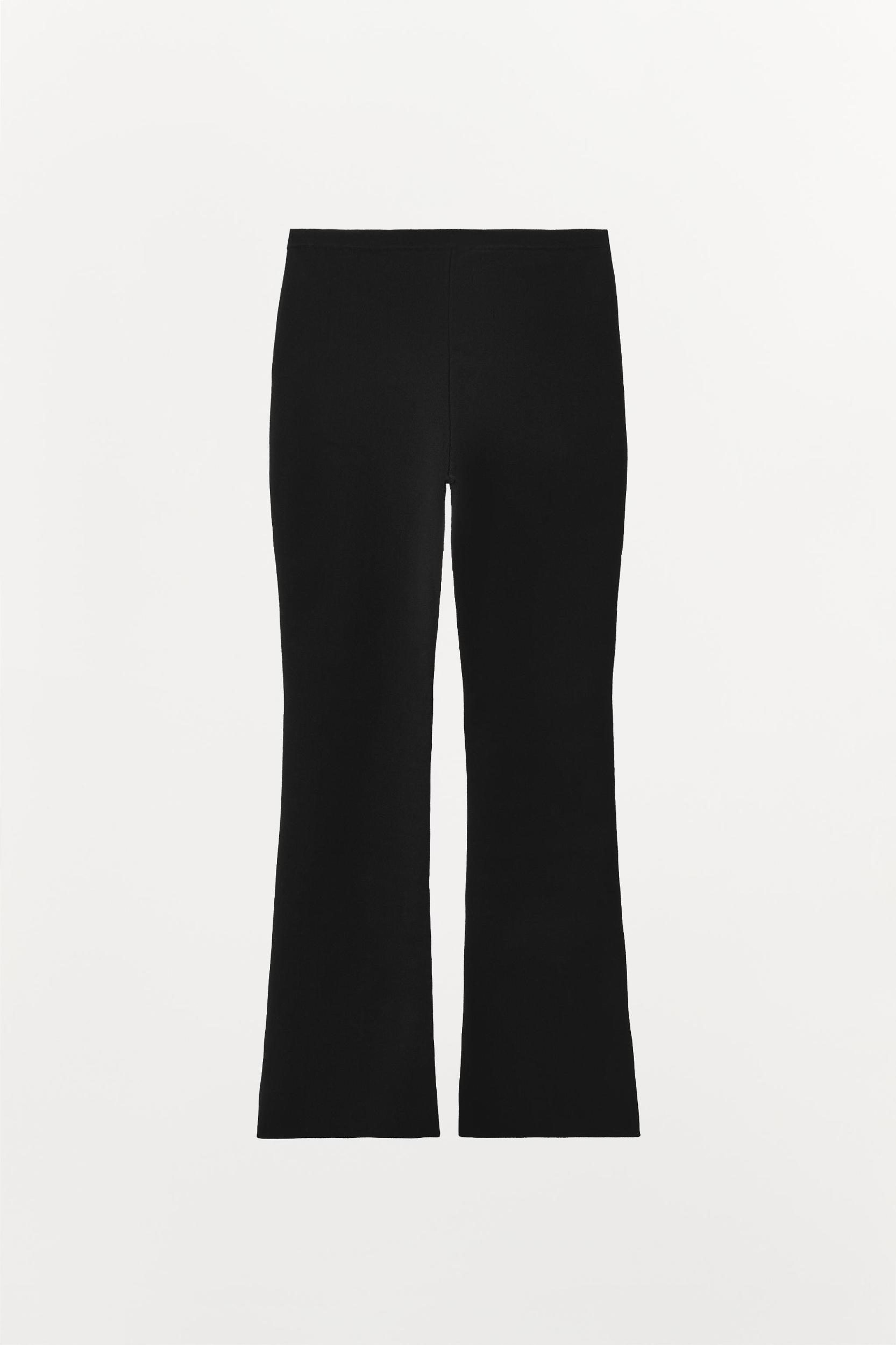 FLARED KNIT PANTS Product Image