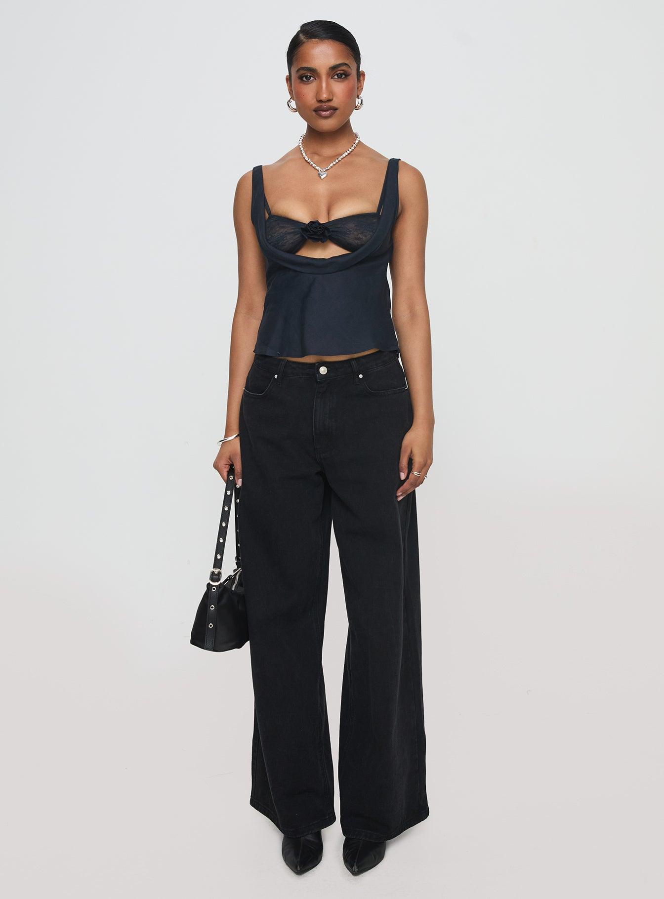 Delilah Top Navy Product Image