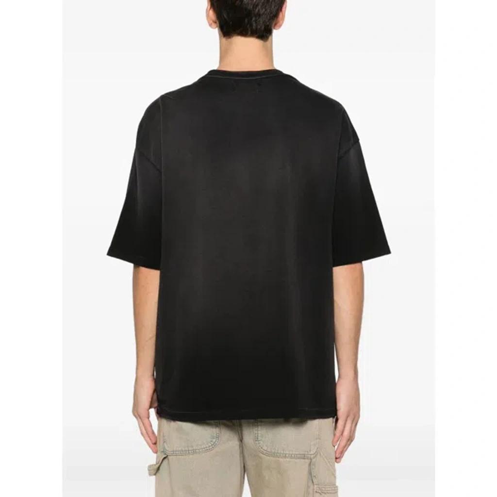 AMIRI Graphic Print Oversized Crewneck T-shirt Shirt In Black Product Image