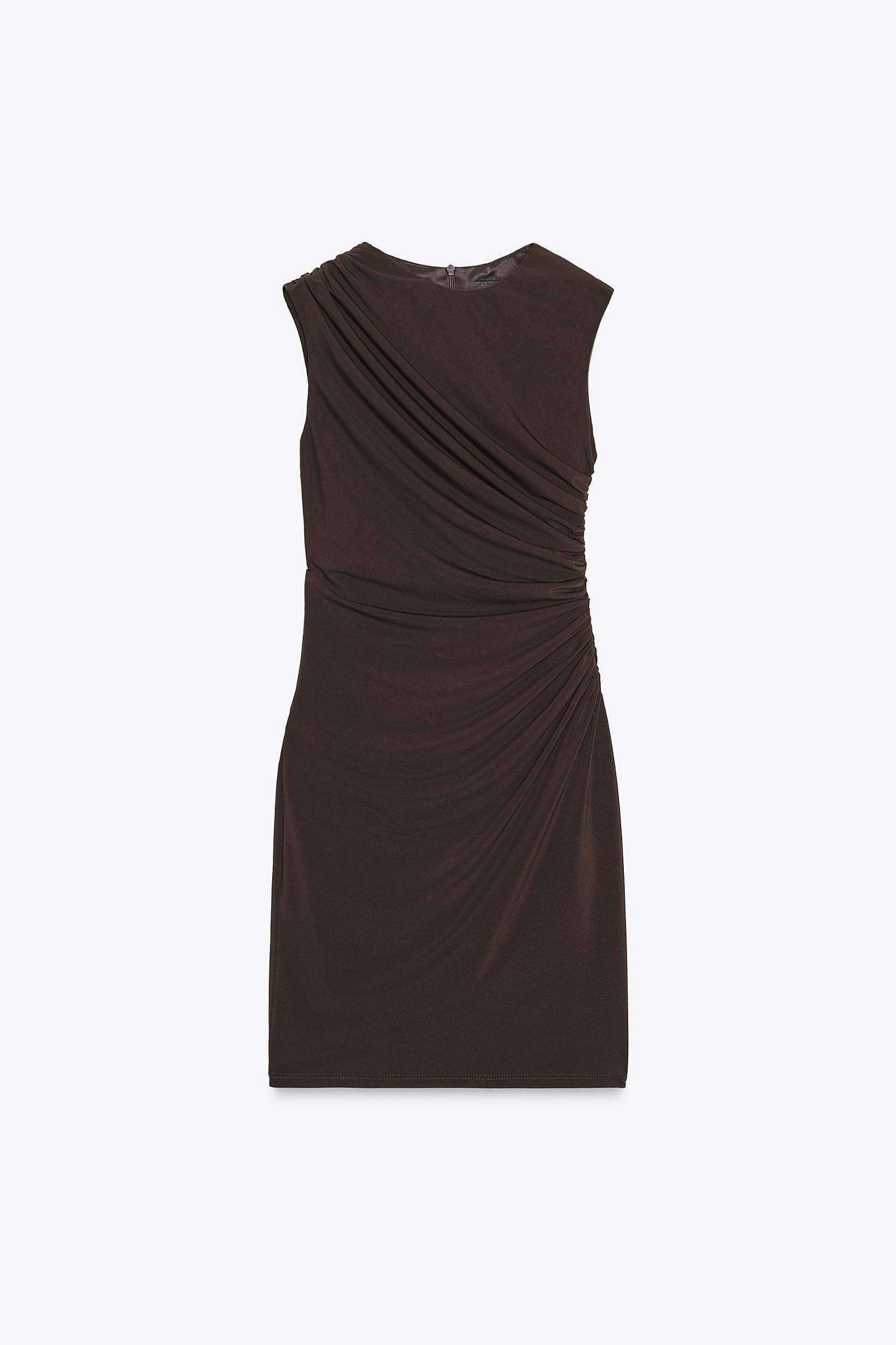 DRAPED MINI DRESS Product Image