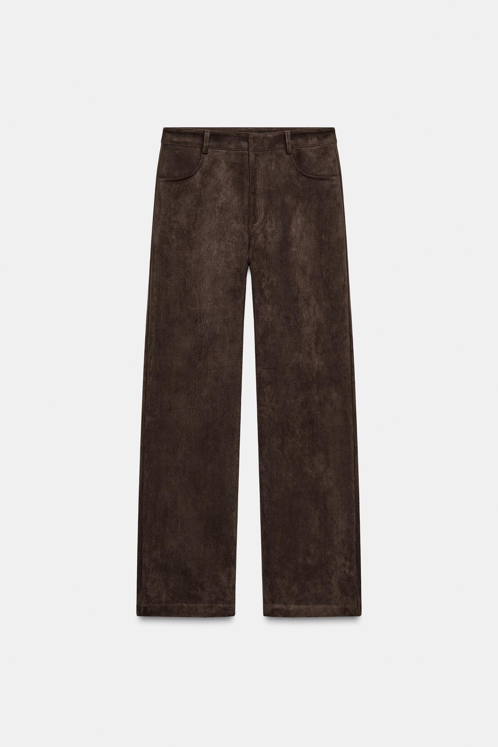 FAUX SUEDE PANTS Product Image
