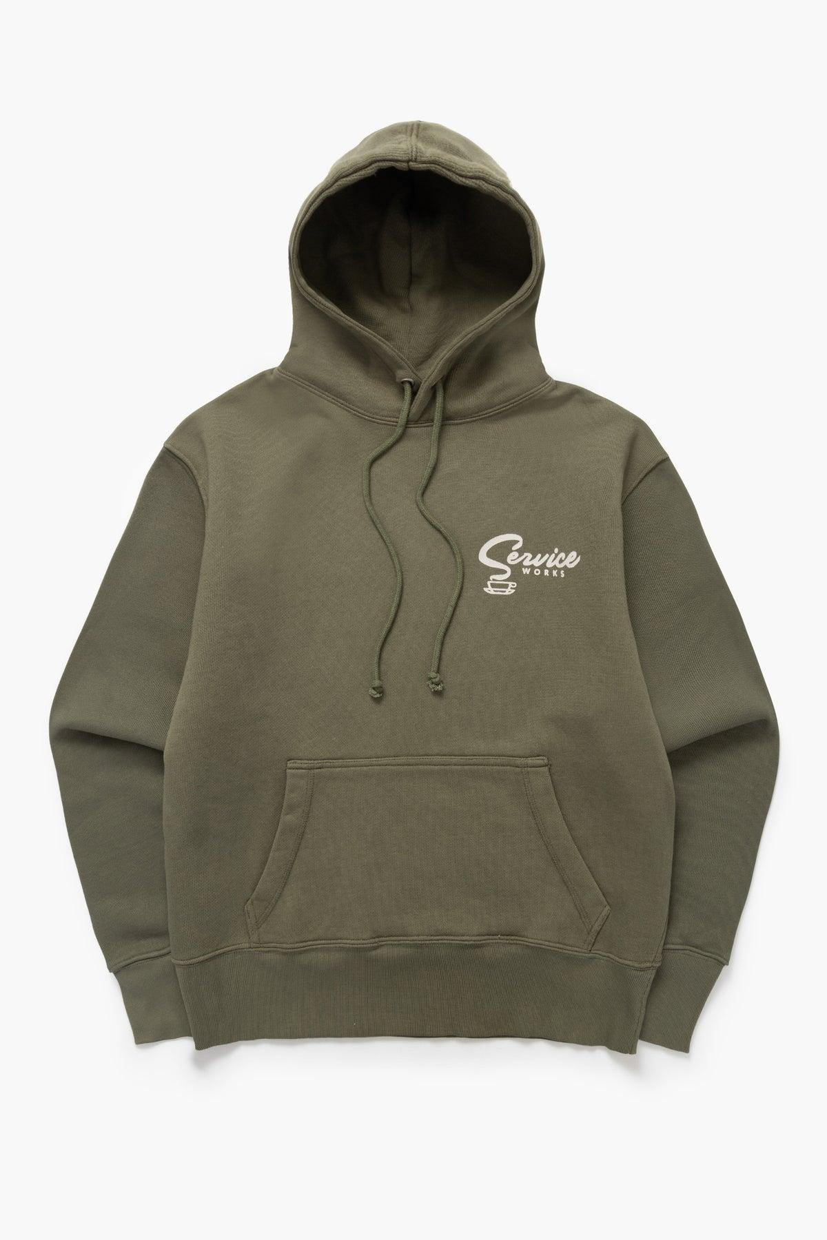 Arch Logo Zip Hoodie - Olive Product Image
