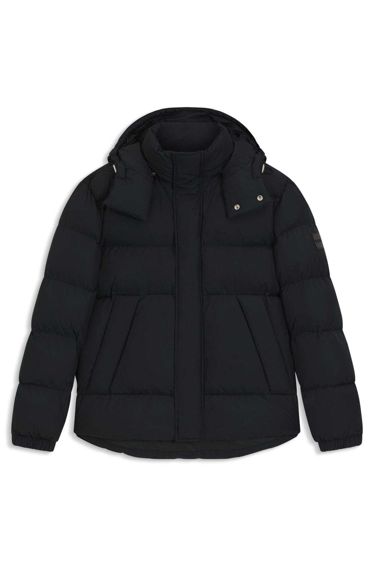 Water-repellent jacket with logo badge Product Image