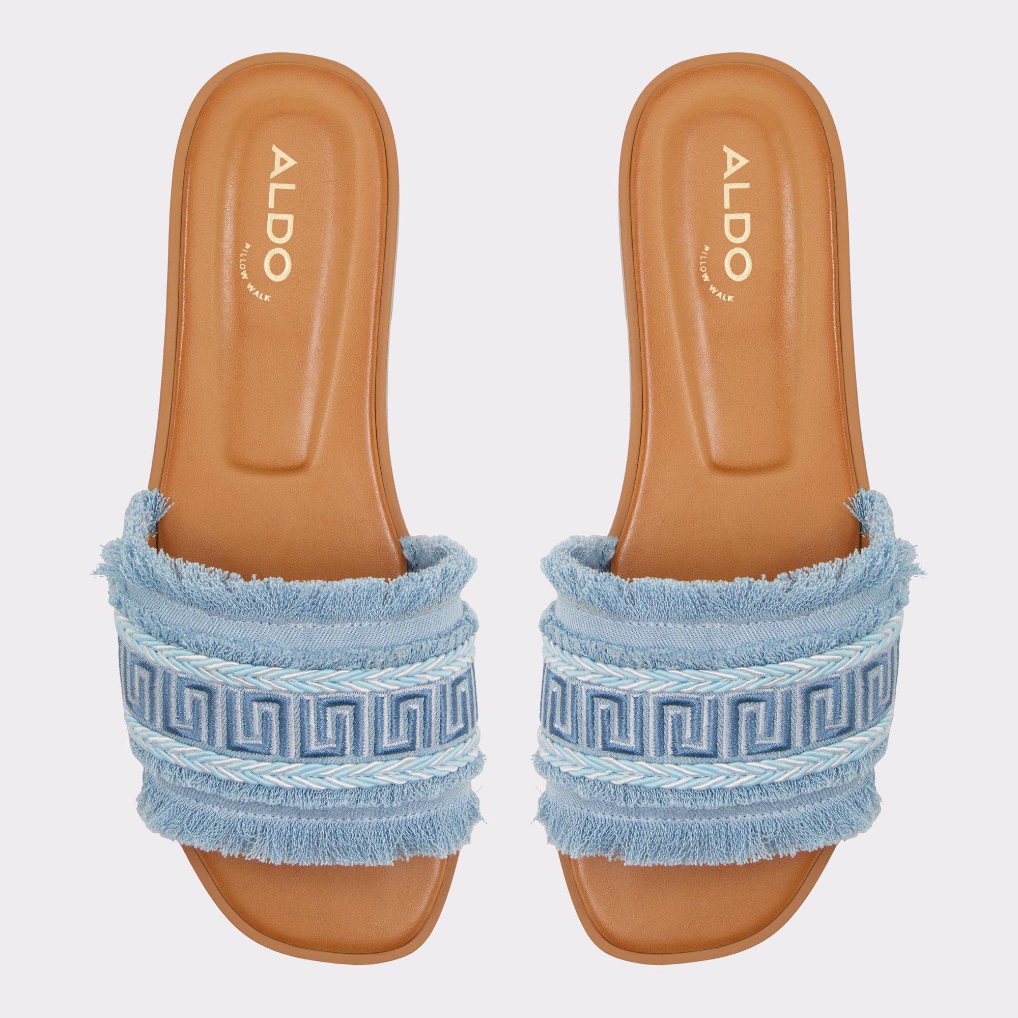 Nalani Medium Blue Women's Flat Sandals | ALDO US Product Image