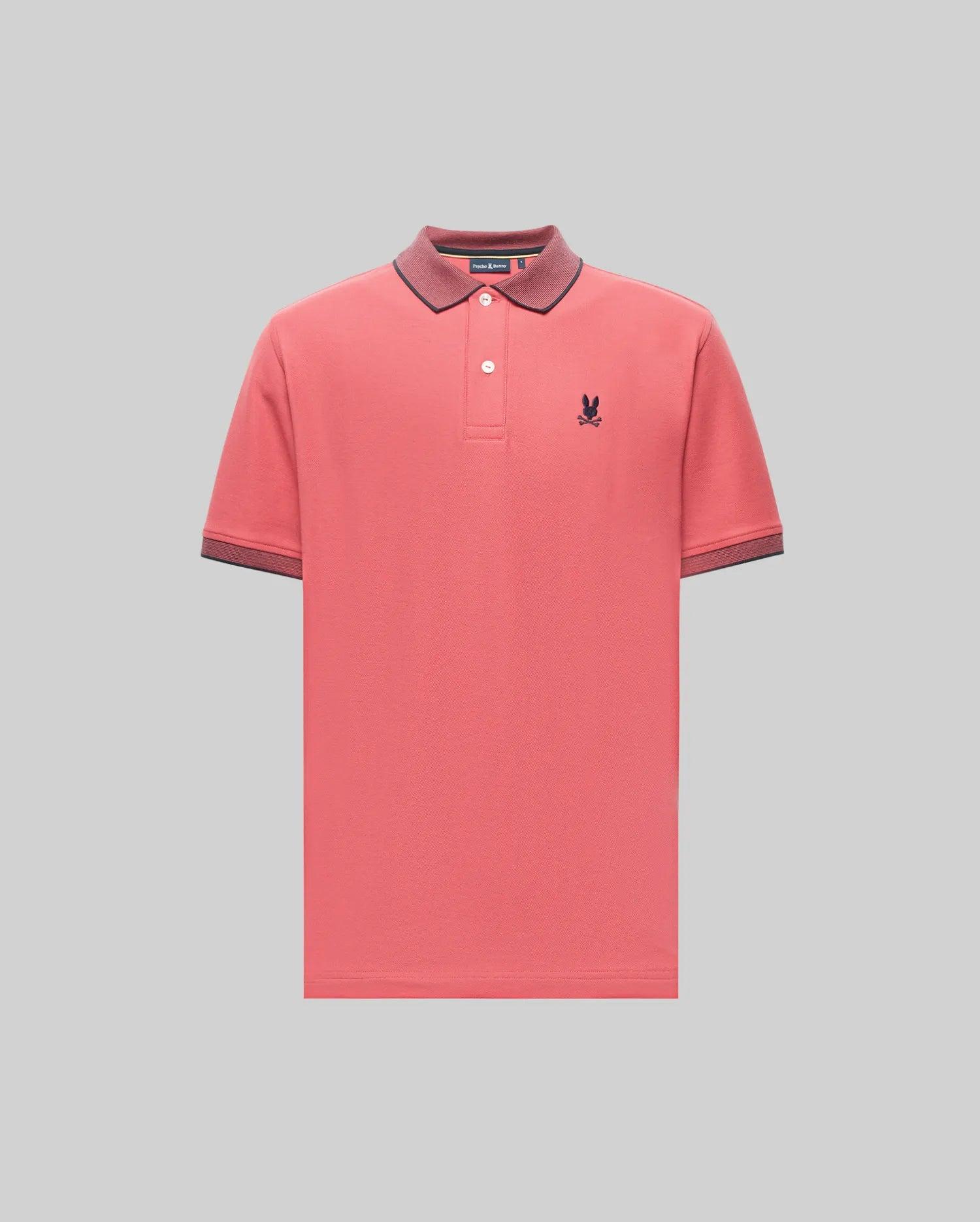 MENS JONAS MICRO STRIPE COLLAR PIQUE POLO - B6K583F200 Male Product Image