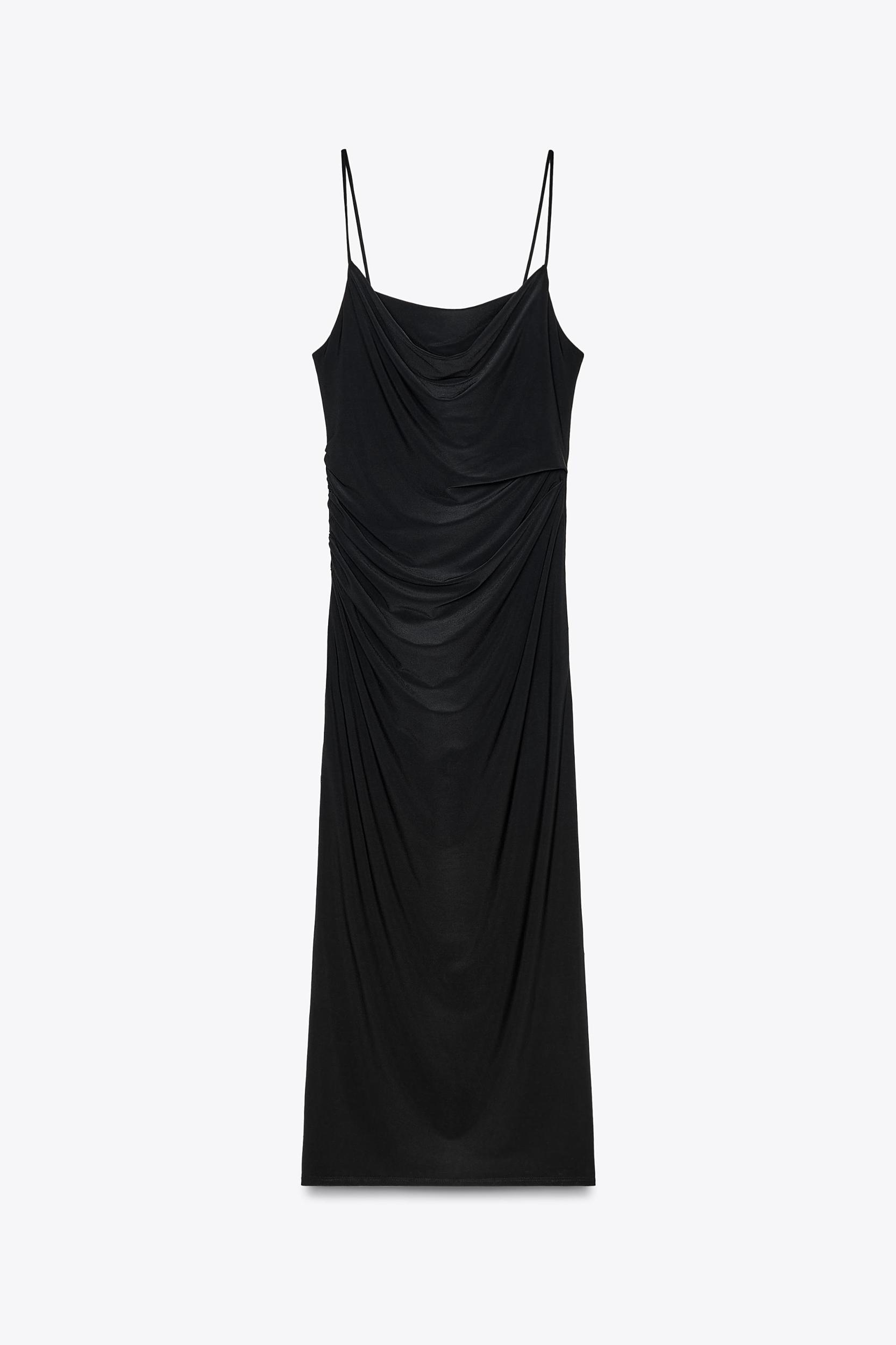 RUCHED MIDI DRESS Product Image