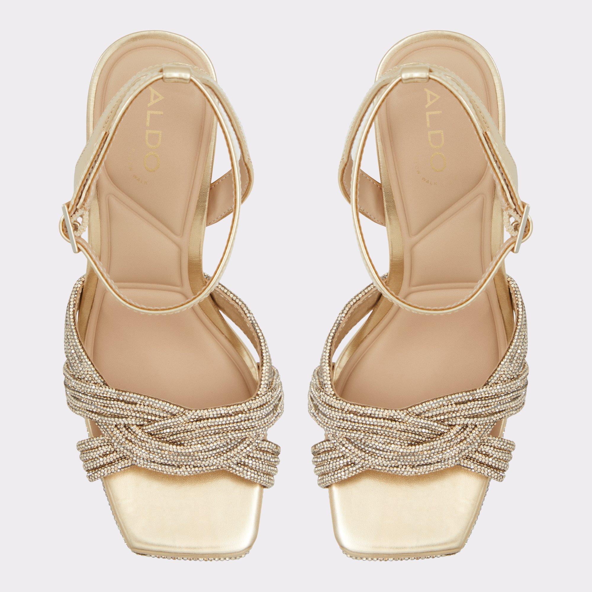 Glimma Gold Women's Strappy sandals | ALDO US Product Image