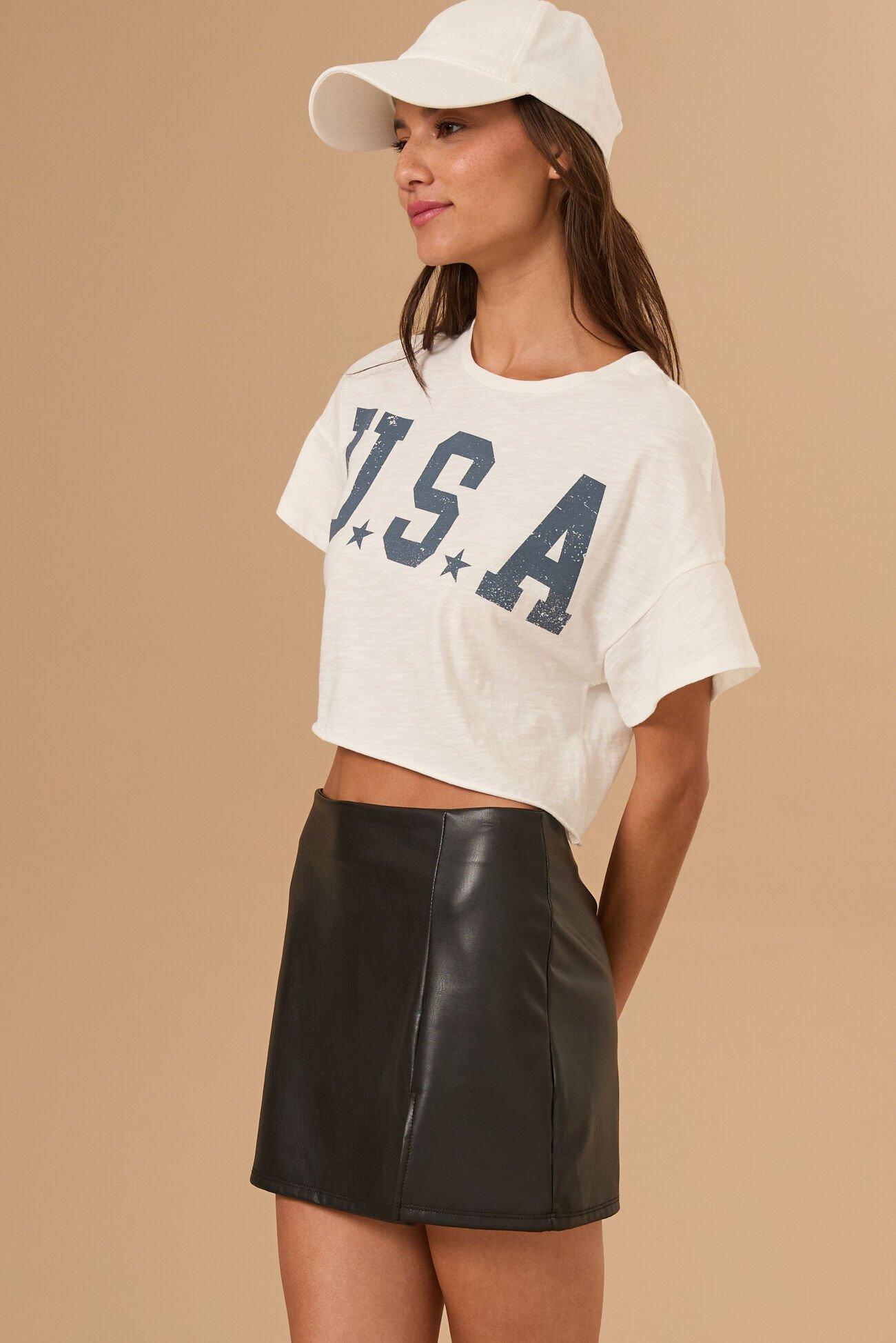 USA Cropped Graphic Tee Product Image