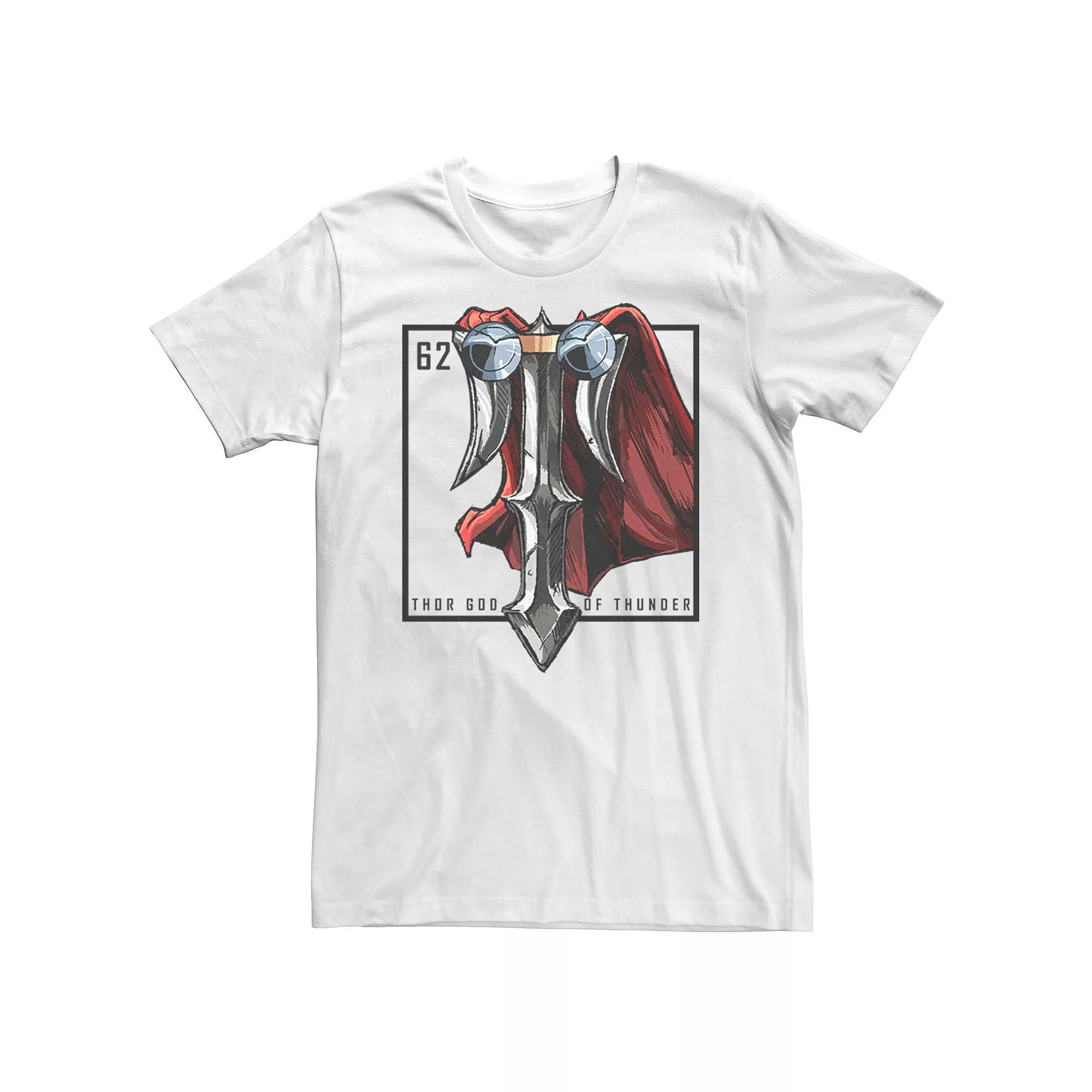 Men's Marvel Avengers Thor God Of Thunder Element Tee, Size: Large, White Product Image