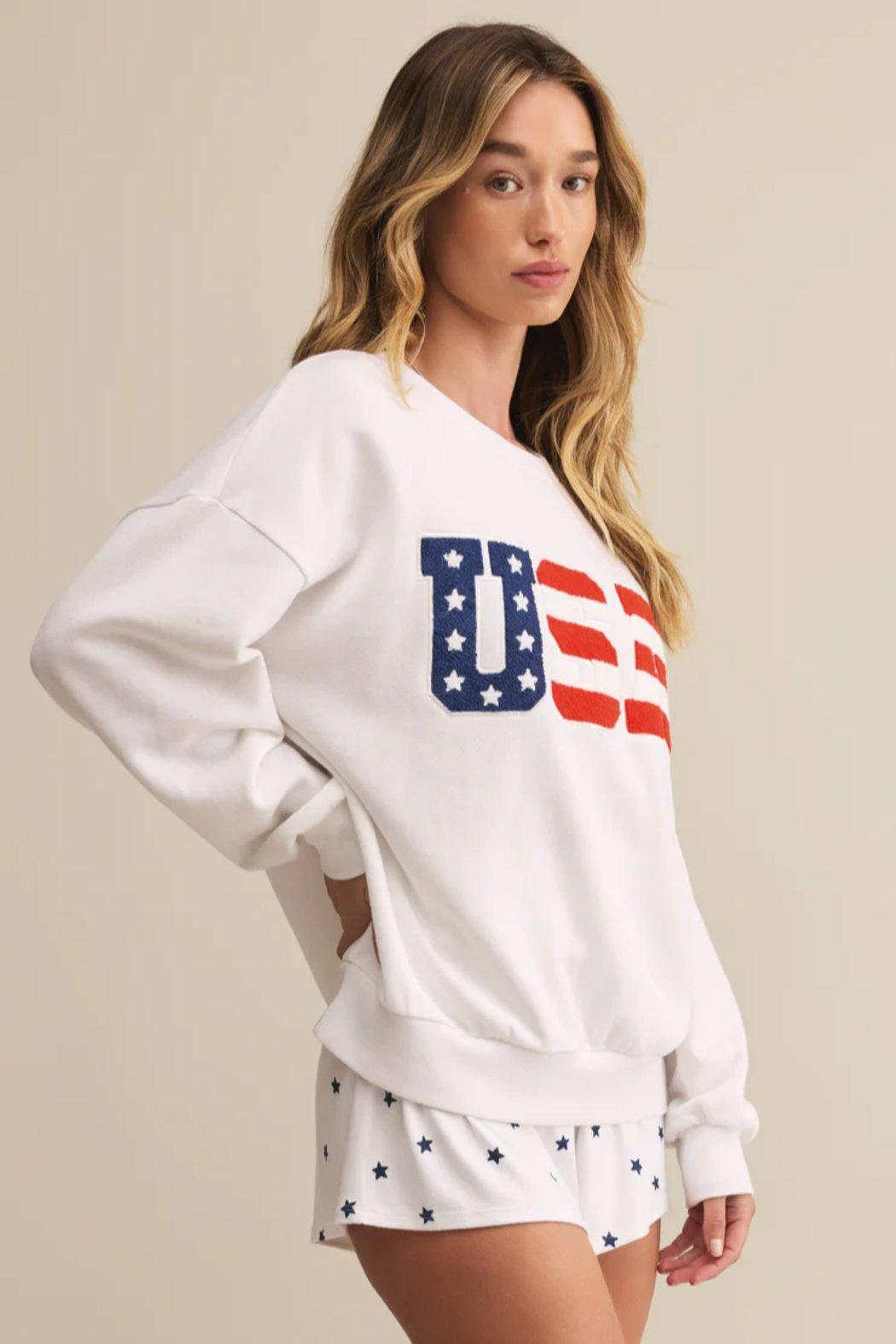 Oversized USA Sweatshirt Product Image