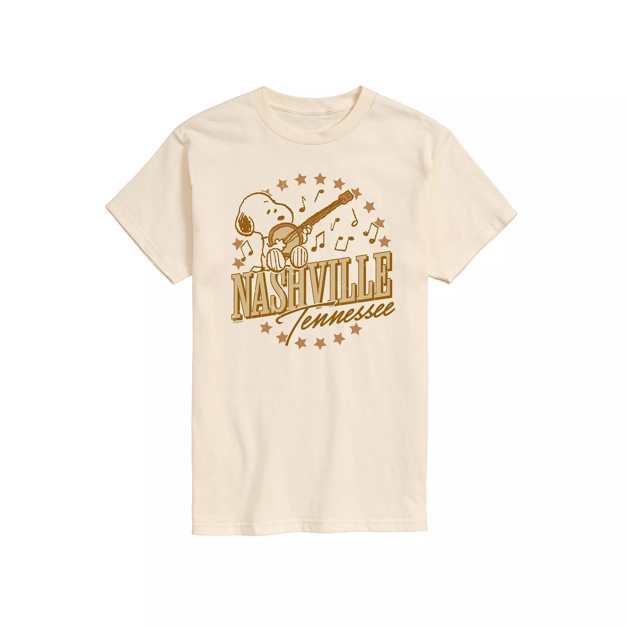 Men's Peanuts Snoopy Nashville Tennessee Graphic Tee,  Product Image