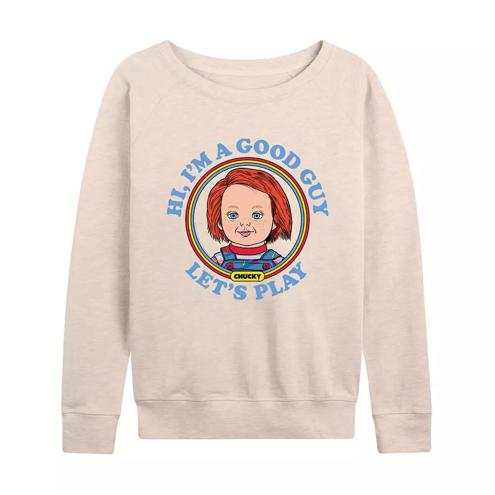 Women's Chucky Let's Play French Terry Long Sleeve Tee,  Product Image