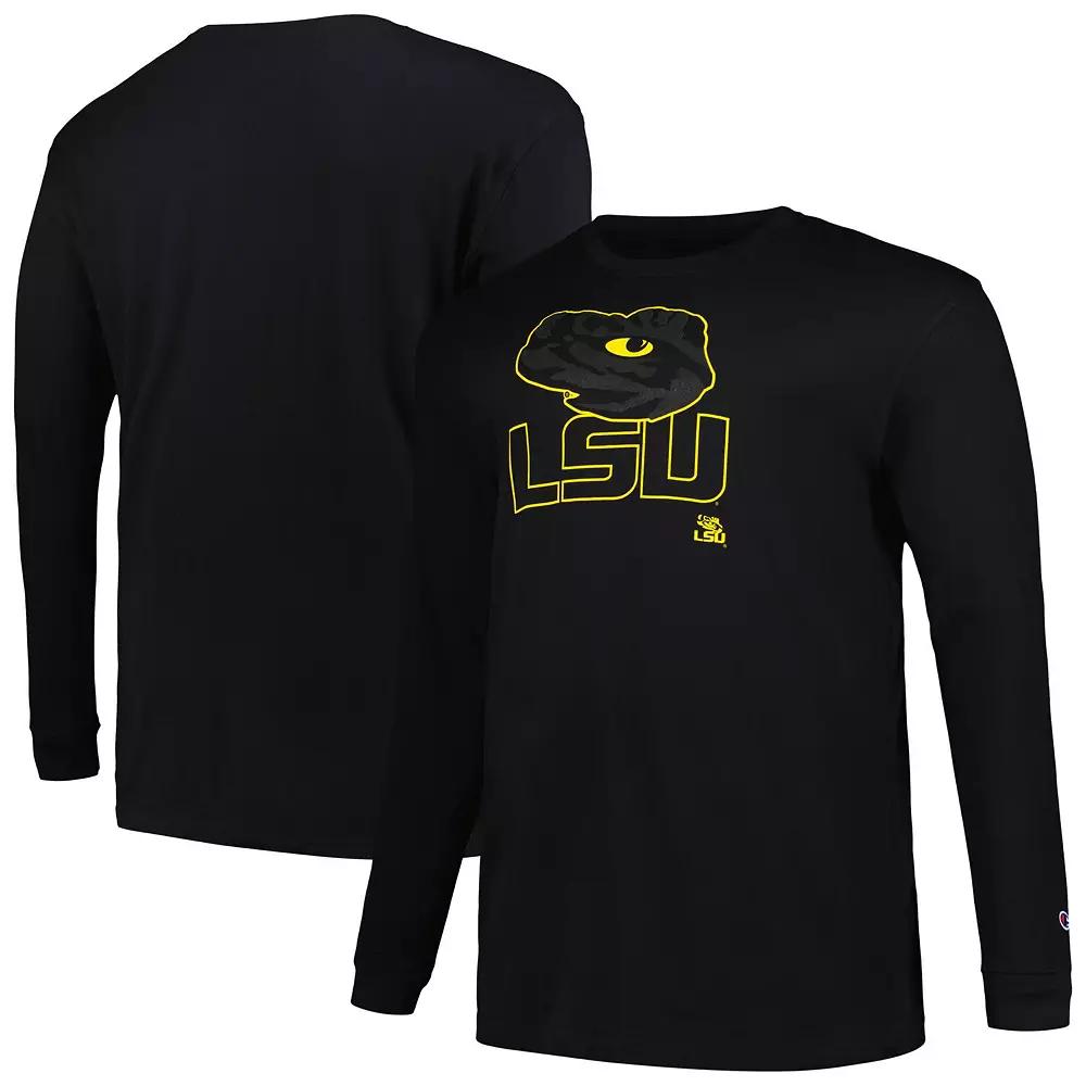 Men's Profile Black LSU Tigers Big & Tall Pop Long Sleeve T-Shirt,  Product Image