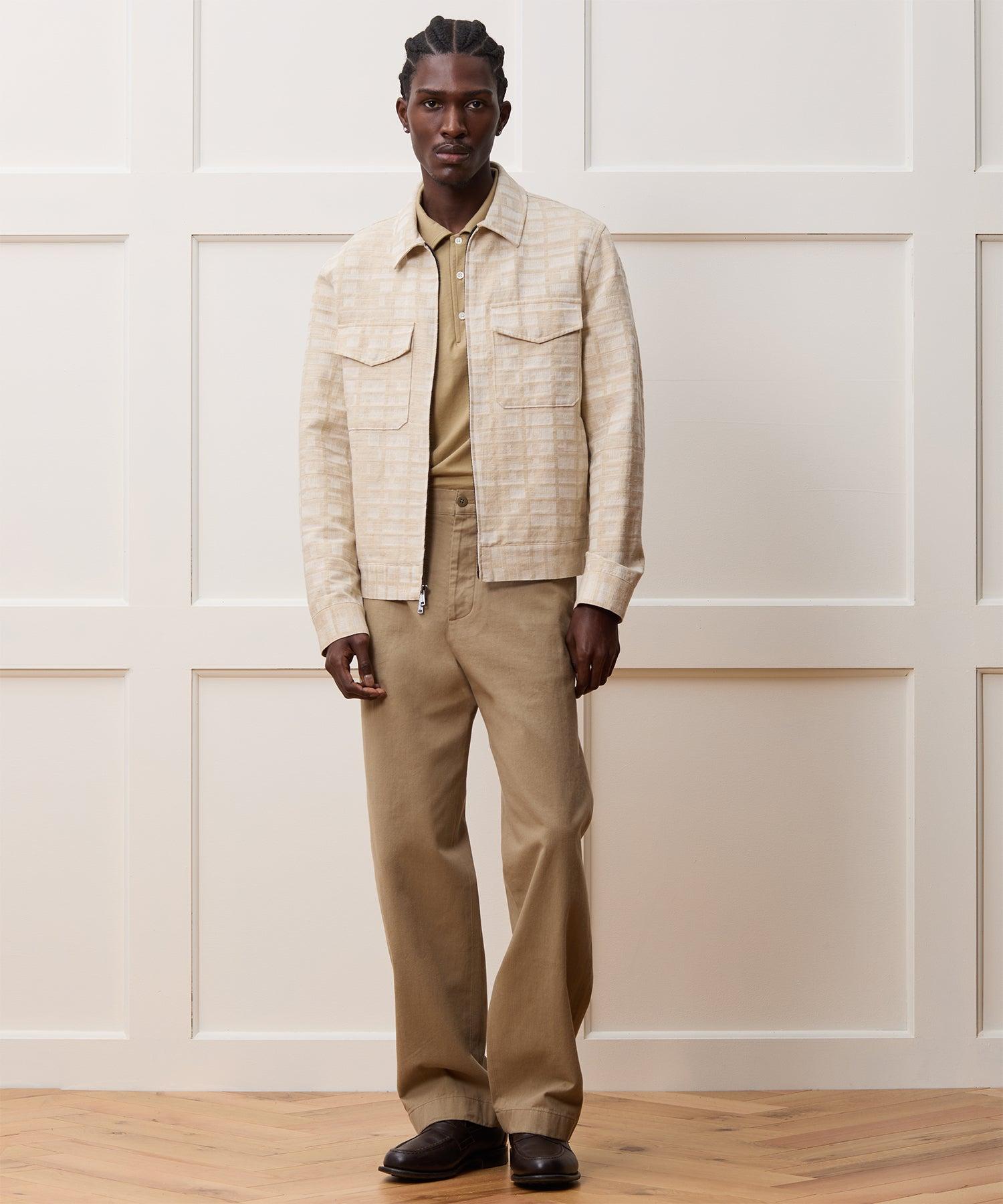 Textured Linen-Cotton Station Jacket Product Image