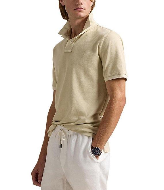 Polo Ralph Lauren Classic Fit Mineral-Dyed Mesh Short Sleeve Polo Shirt Product Image