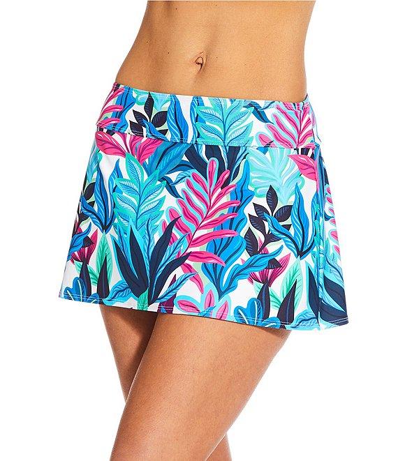 Athena Next by Athena Rainforest Courtside Pleated Back Swim Skirt Product Image