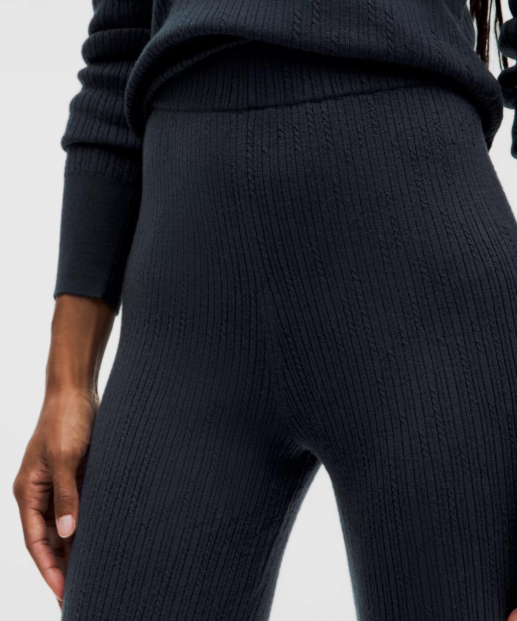 Ribbed Merino Wool-Blend Pant Product Image