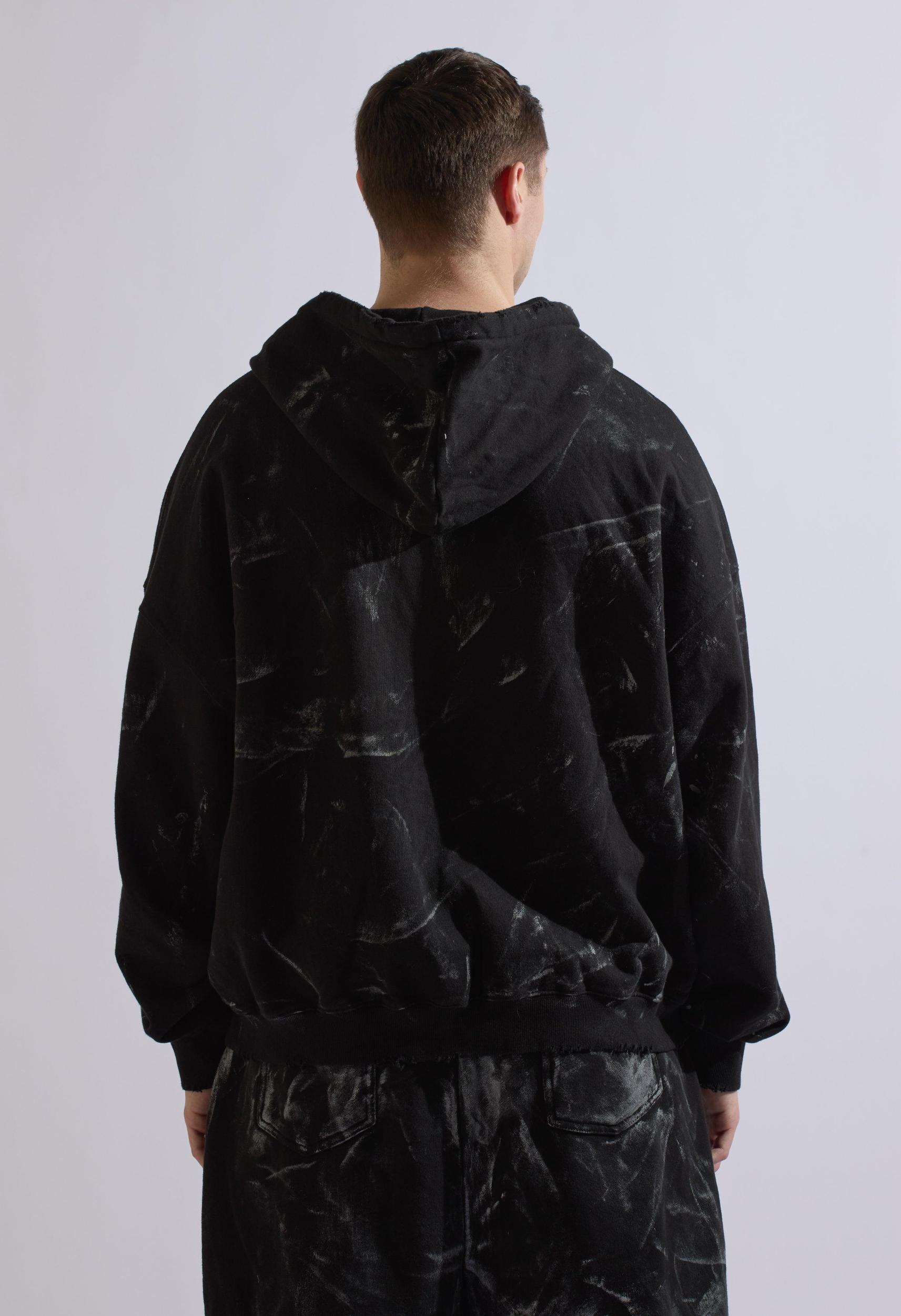 Acid Wash Hoodie Jacket Product Image