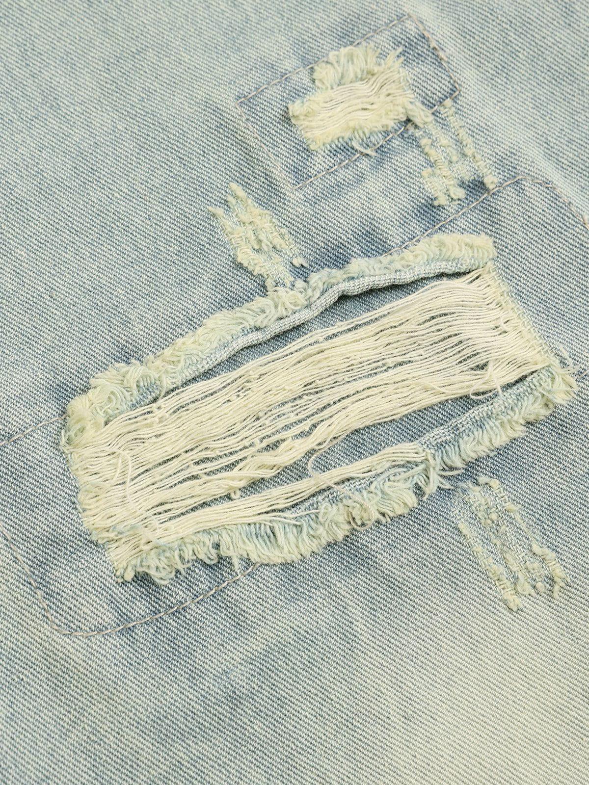 Aelfric Eden Washed Distressed Baggy Jeans Product Image