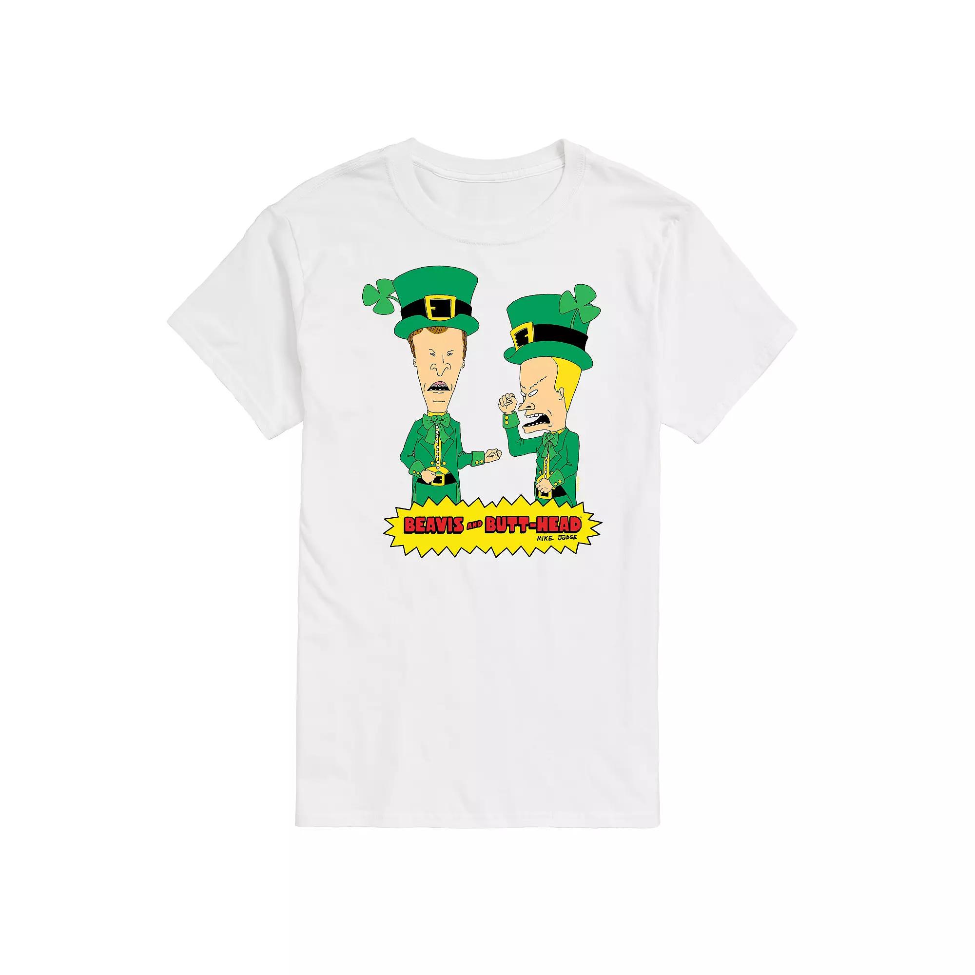 Men's Beavis And Butthead St. Patrick's Day Tee,  Product Image