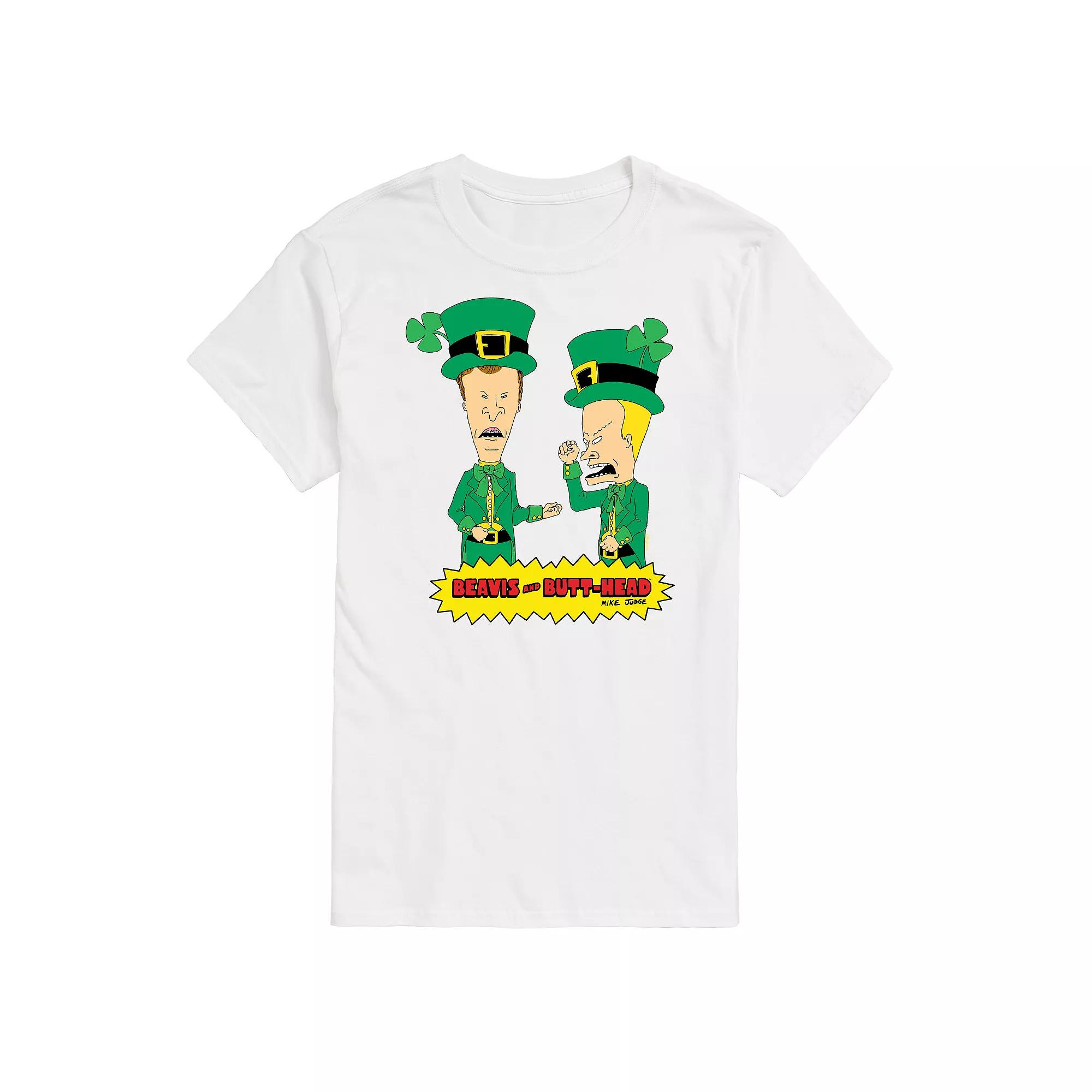 Men's Beavis And Butthead St. Patrick's Day Tee,  Product Image