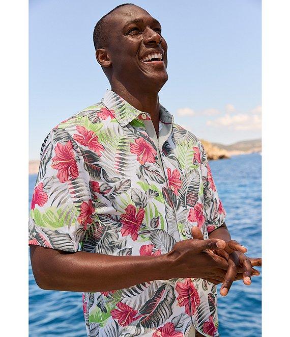 Tommy Bahama Short Sleeve Hibiscus Print Woven Shirt Product Image