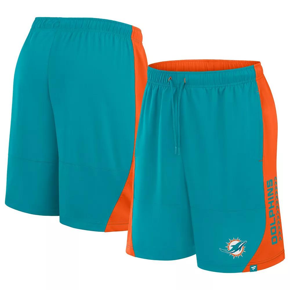 Men's Fanatics Aqua Miami Dolphins No Defense Shorts, Size: Medium, Turquoise A Product Image