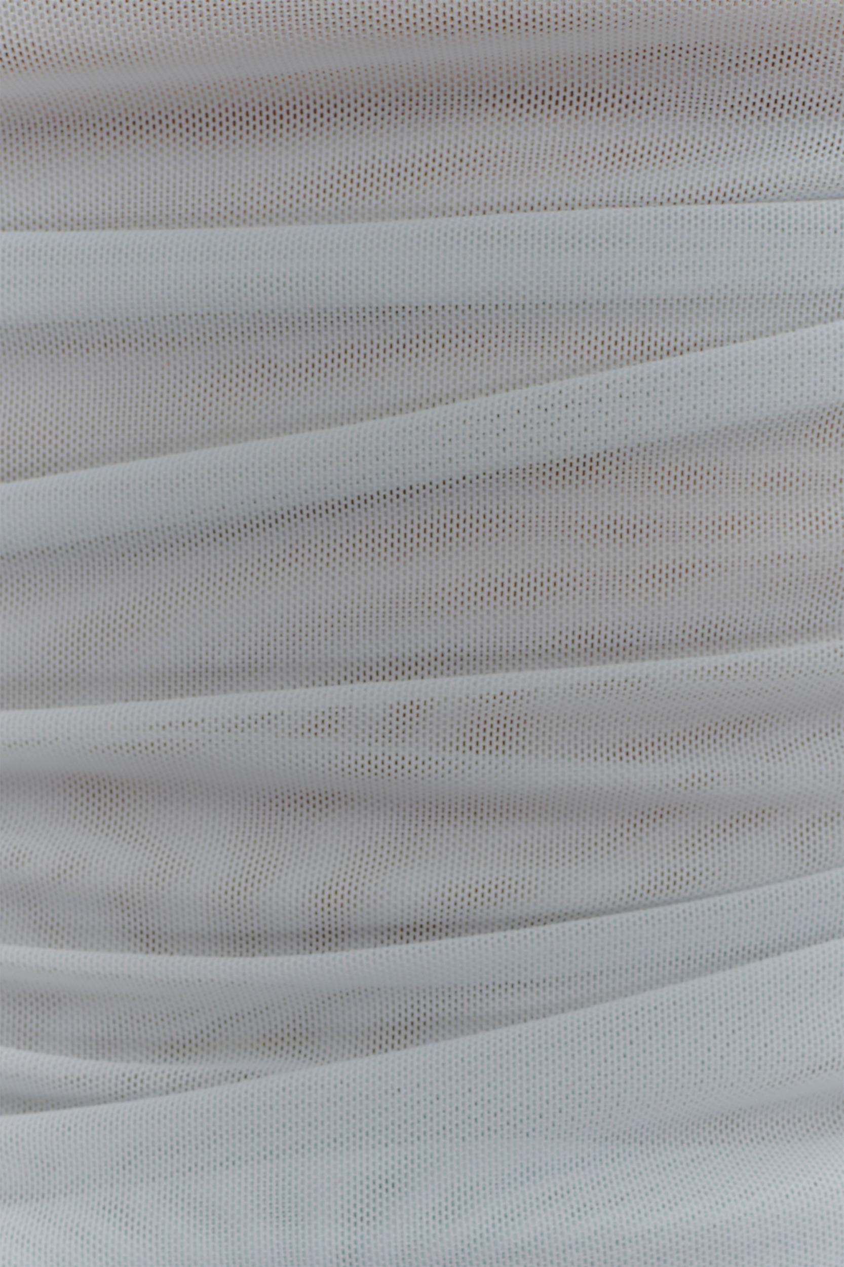 Brooklyn Mesh Crop Top - Pale Blue Product Image