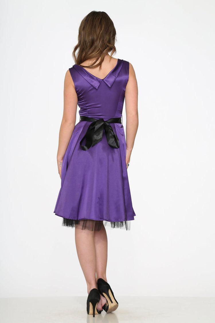 Purple Occastional Swing Dress Product Image